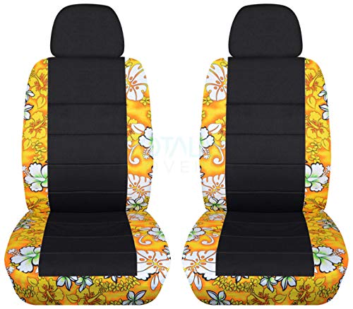 Yellow w Flowers and Black