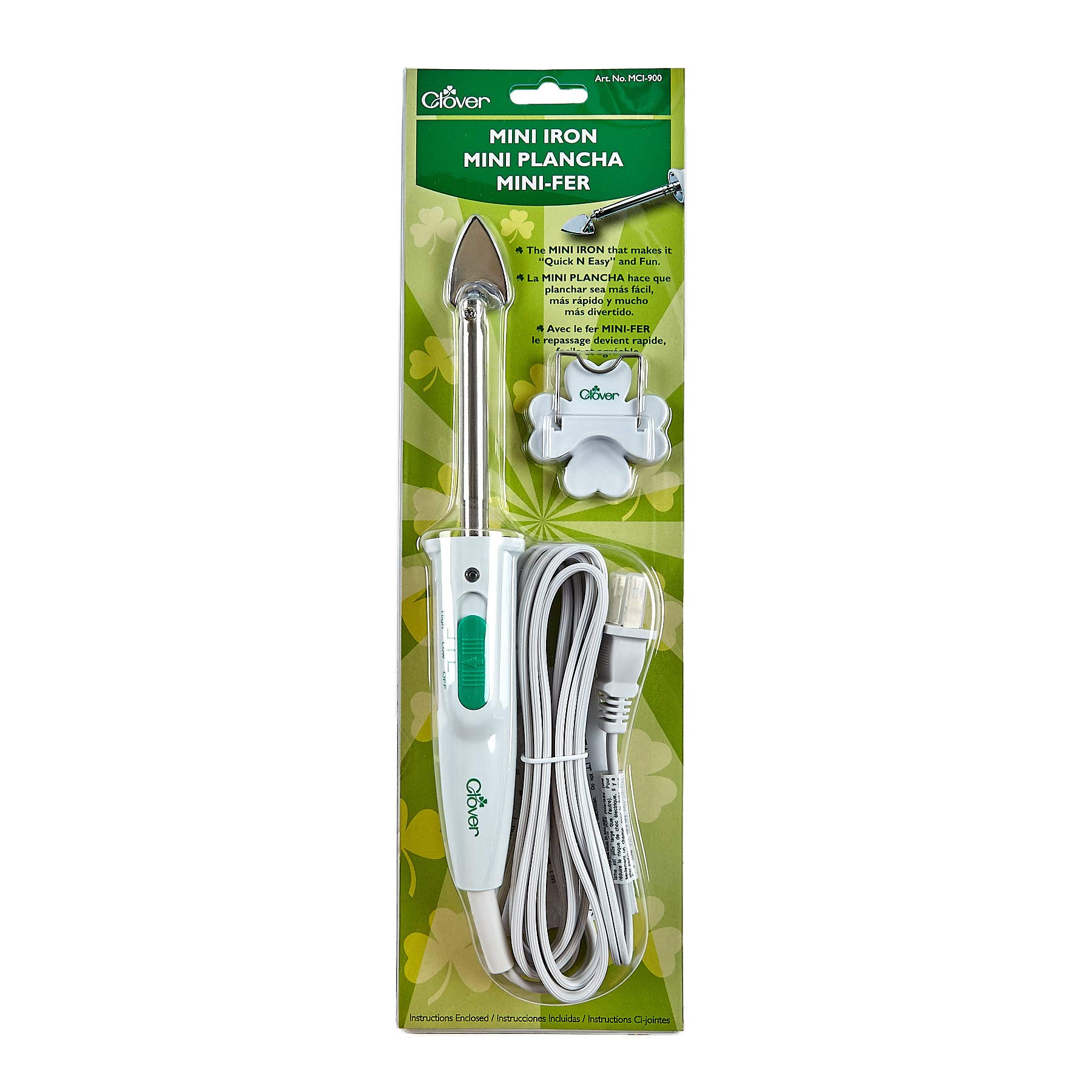 Clover Mini Iron - Compact & Portable Travel Iron for Clothes, Wrinkles-Free Garments | Perfect for Travel, Business Trips & Home Use