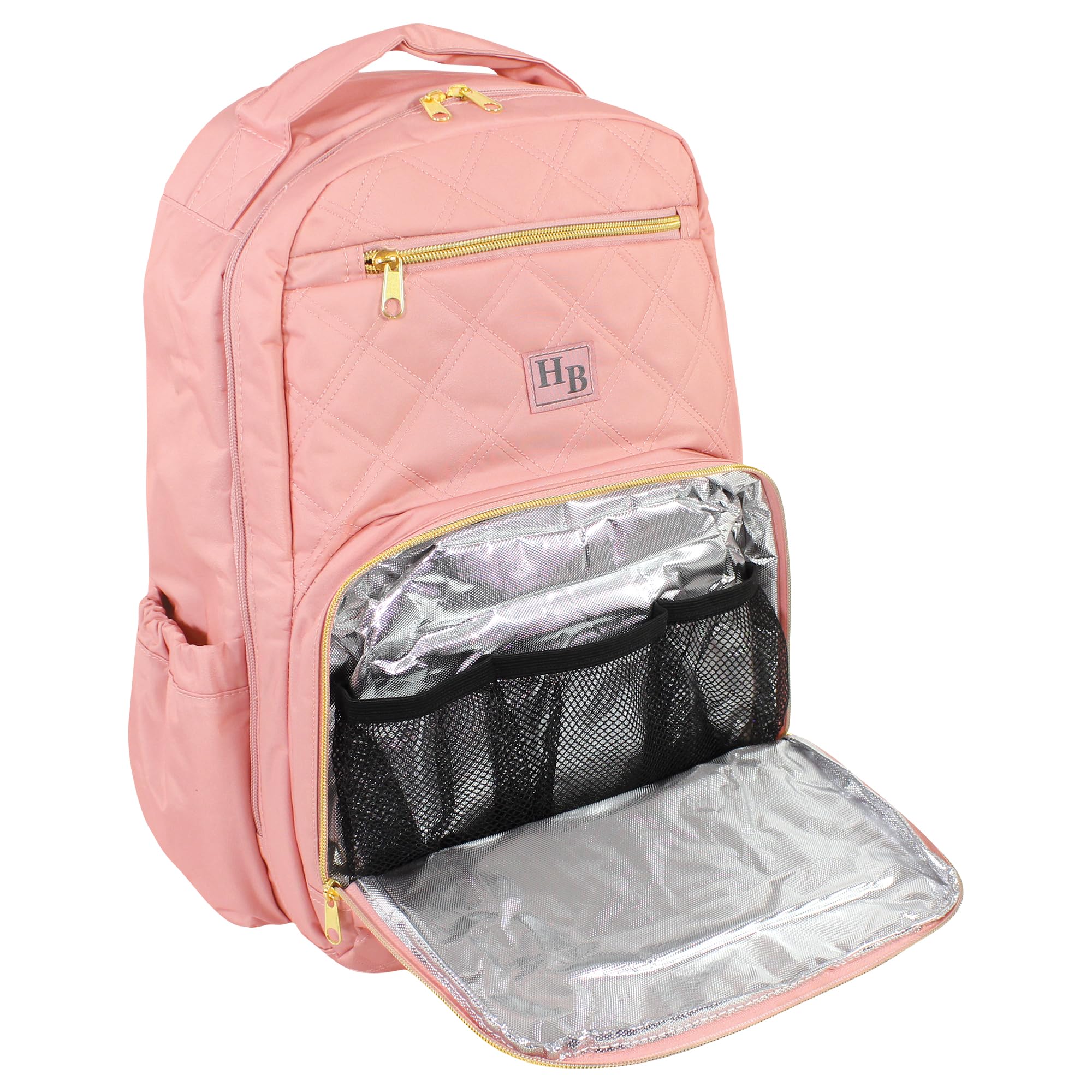 Hudson Baby Unisex Premium Diaper Backpack with Changing Pad - Blush, One Size - Perfect for Newborns, Travel & On-the-Go Parents
