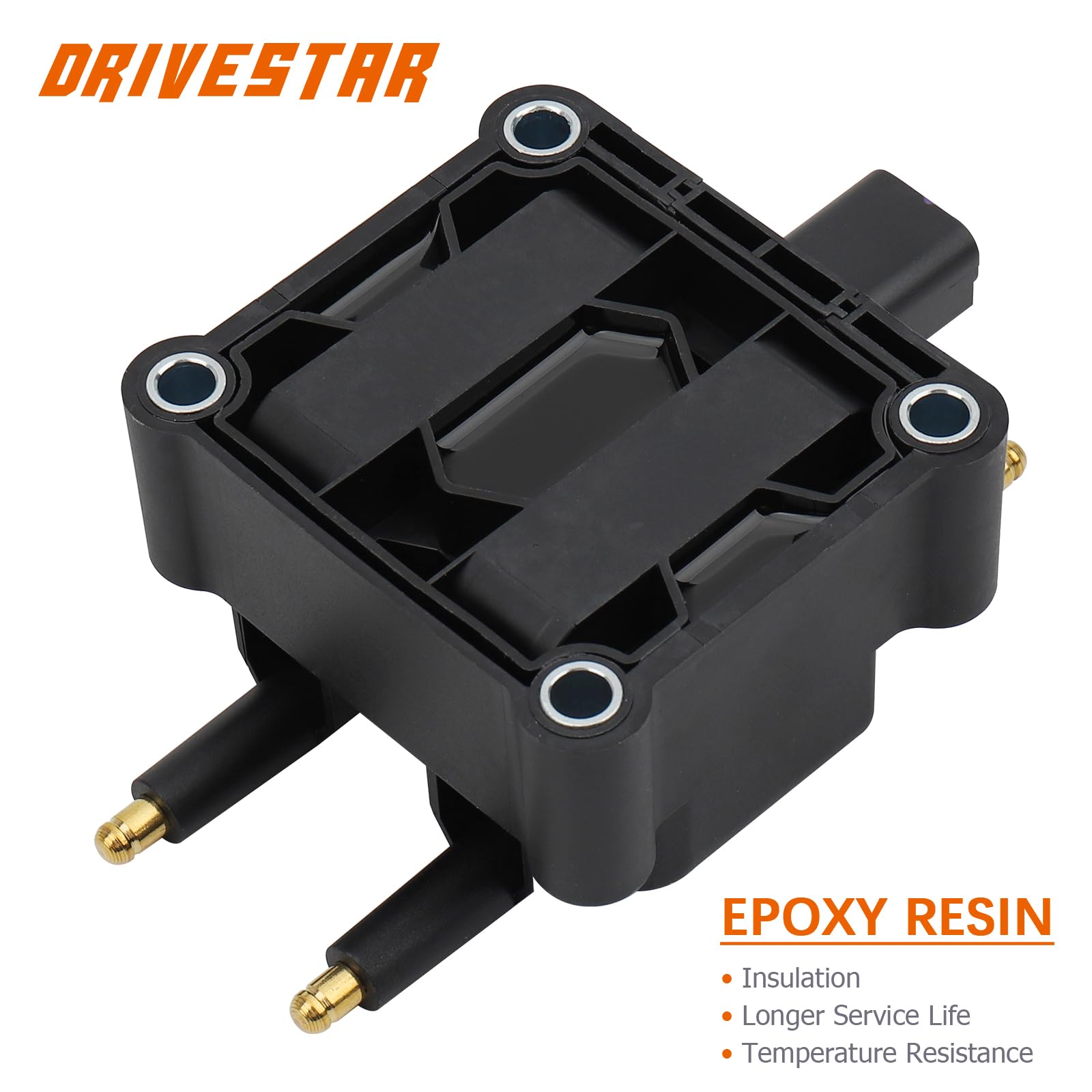 DRIVESTAR Ignition Coil Pack Replacement for Dodge Ram 1500 2500, Chrysler Sebring PT Cruiser, Jeep Liberty, Plymouth Neon - Compatible with 2.0L 2.4L 1.6L 8.0L Engines (UF410 UF183) - Improve Engine Performance & Fuel Efficiency