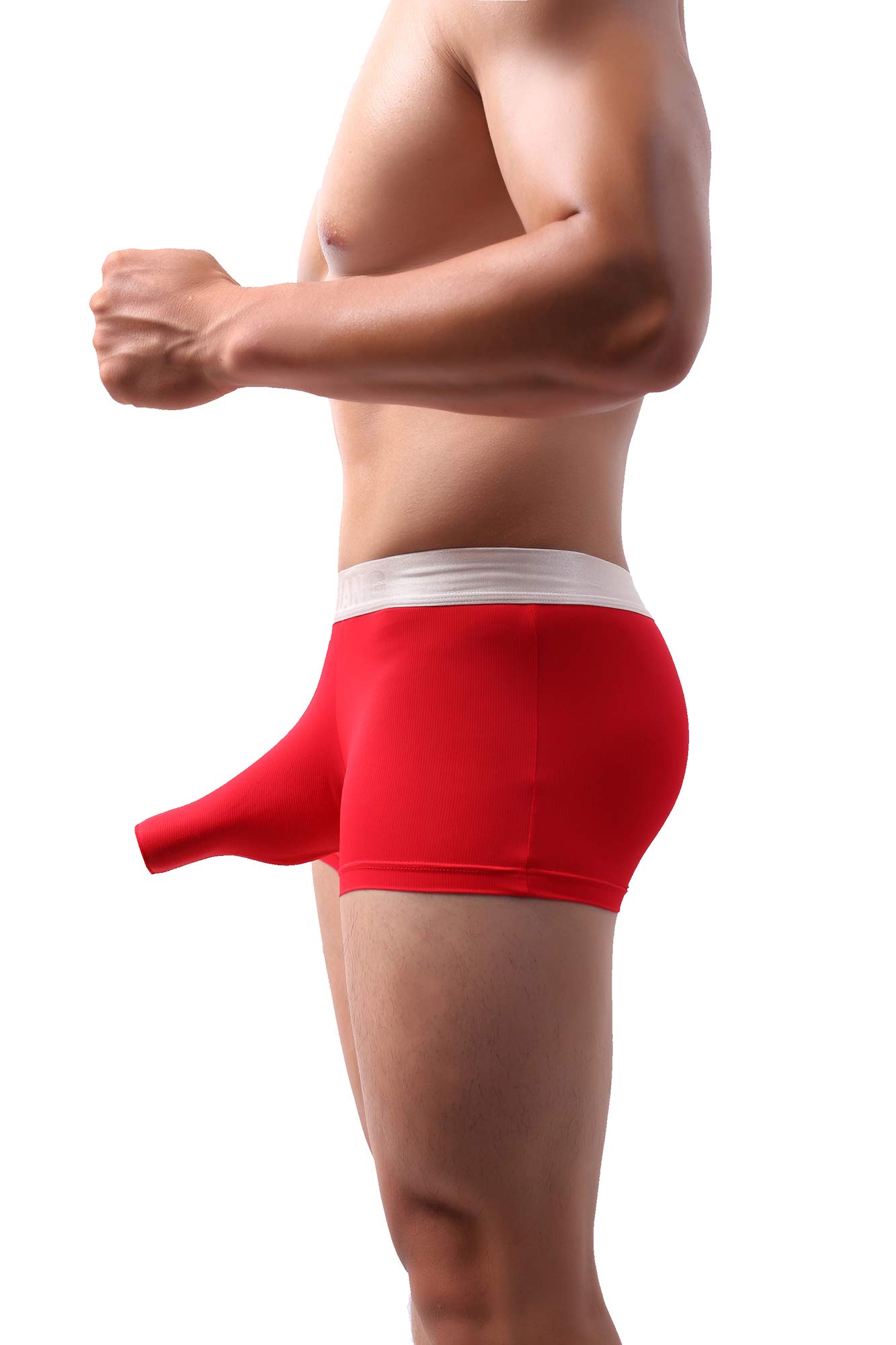 Eywlwaar Men's Ice Silk Boxer Briefs with Pouch - Breathable & Comfortable Underwear for Daily Wear, Workout & Sleep