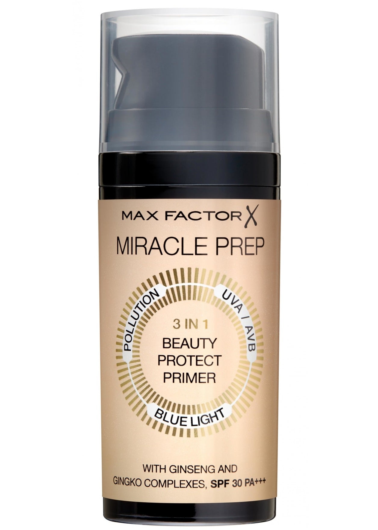 Max Factor Miracle Prep 3-in-1 Beauty Protect Primer - Face Makeup Base, Moisturizer & SPF Protection | Perfect for Daily Wear & Special Occasions