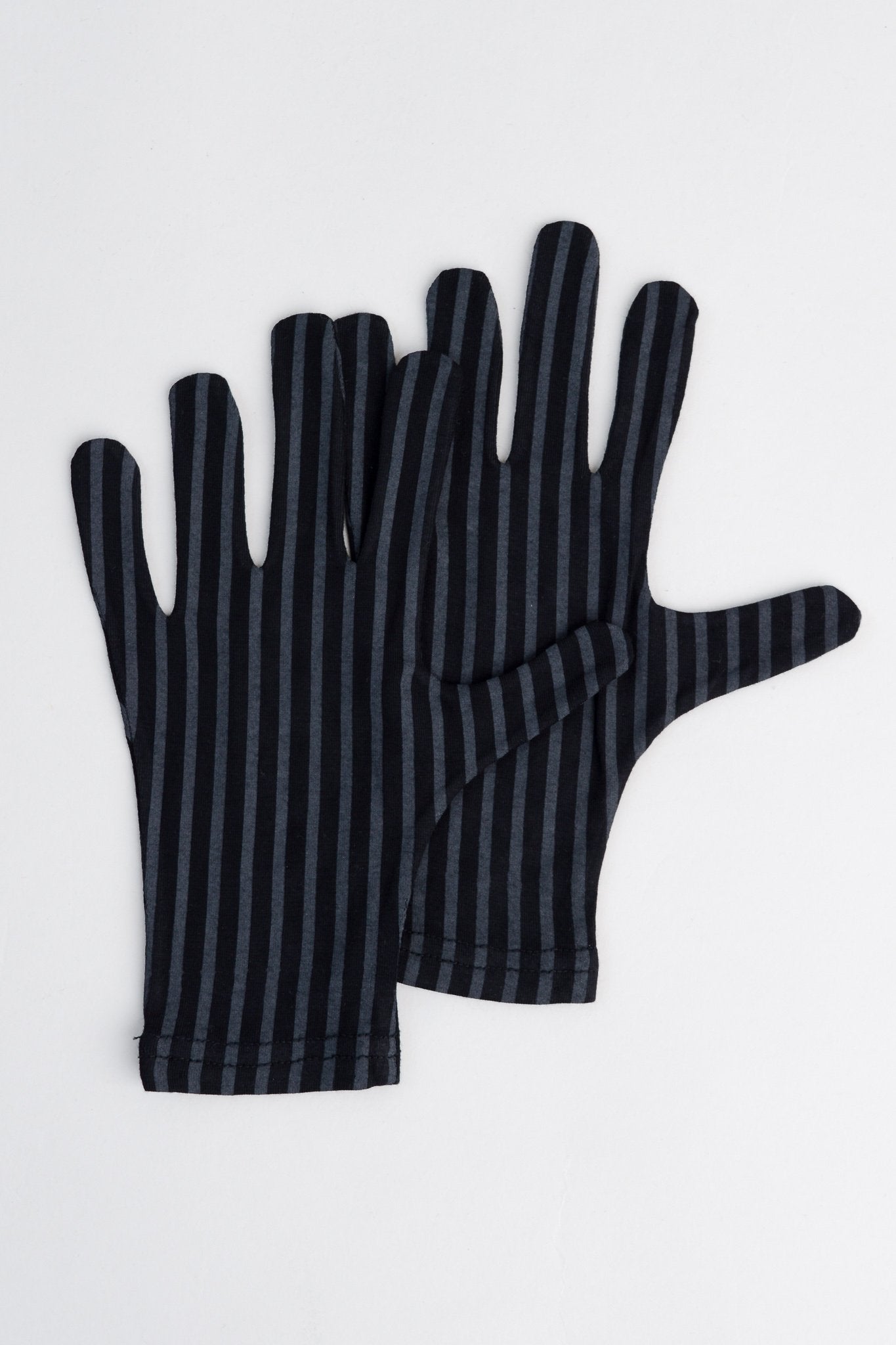 Premium Bamboo Fiber Gloves - Black & Grey Striped for Gardening, Driving & Outdoor Activities - Soft & Breathable Hand Protection