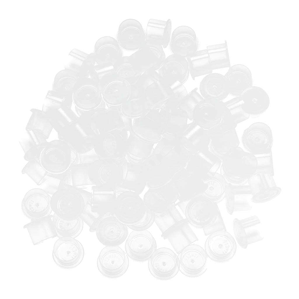 Ubersweet® 500-Pack Tattoo Machine Ink Cups & Cap Holder - Professional Tattoo Artist Supplies for Safe & Hygienic Tattooing