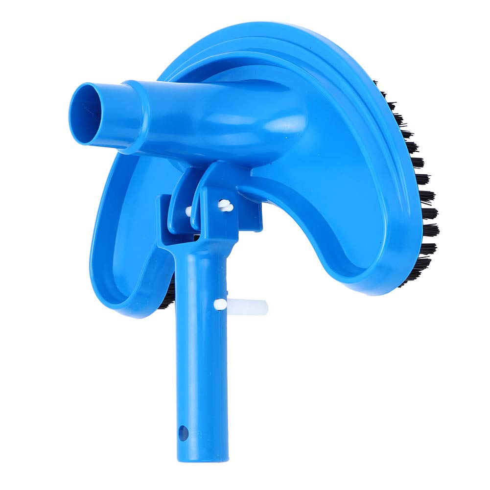 Half Moon Pool Vacuum Head - Curved Swimming Pool Cleaner for In-Ground & Above Ground Pools | Durable Pool Brush Attachment for Easy Pool Maintenance | Perfect for Weekly Cleaning, Algae Removal & Debris Collection