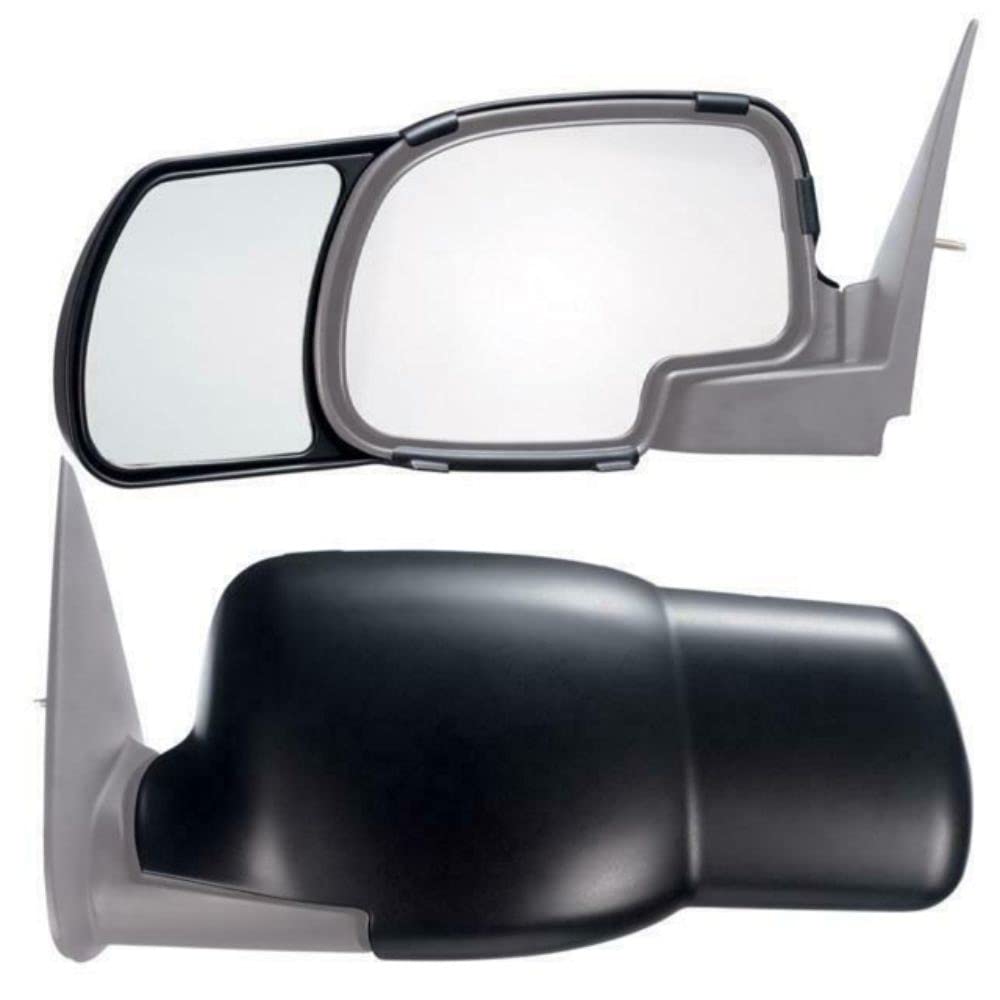 Snap & Clip-On Towing Mirror 80800 - Universal Fit for Trucks & SUVs - Enhanced Visibility for Safe Towing & Trailering