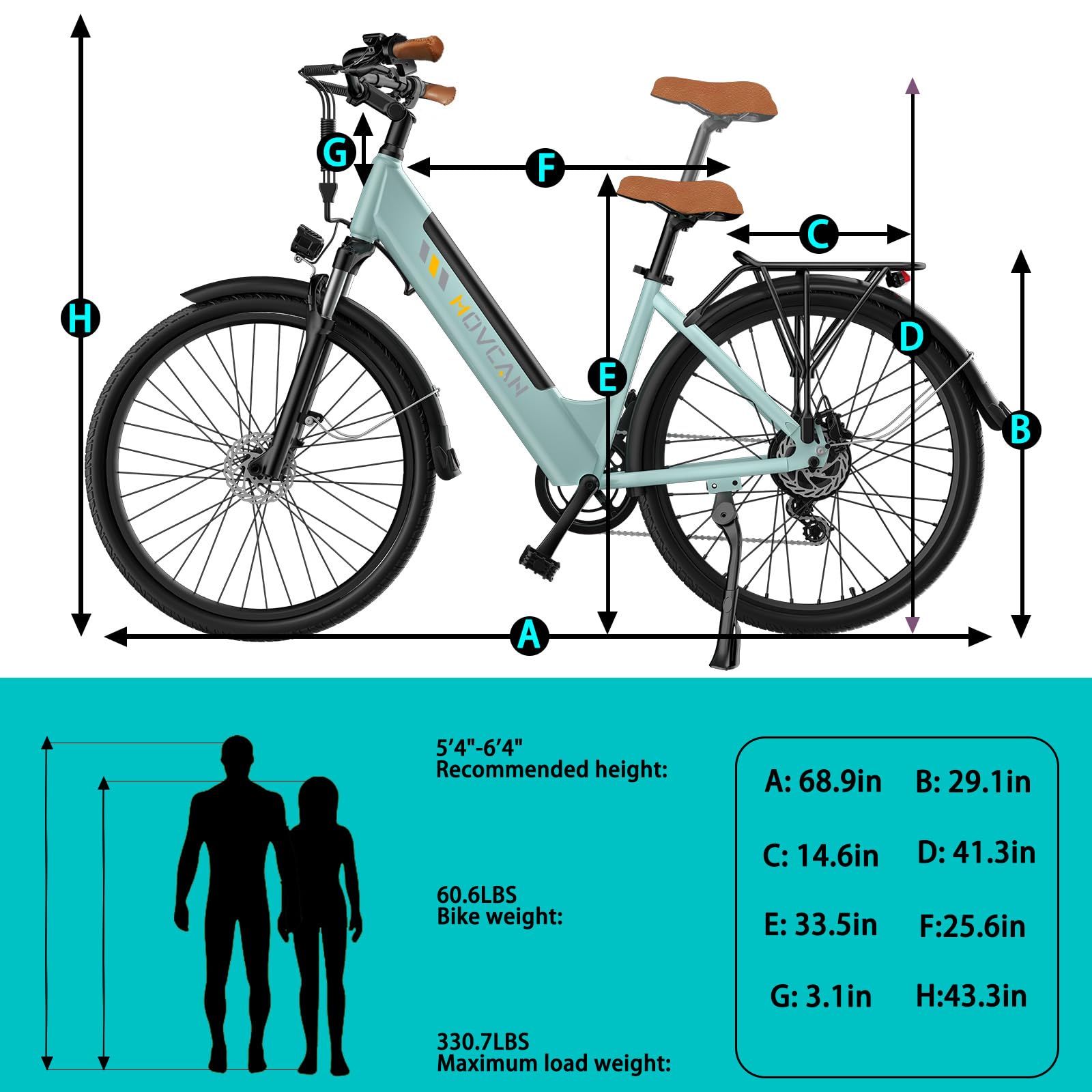 V80 1000W Electric Bike for Adults - 28MPH 48V 13Ah Removable Battery, 26