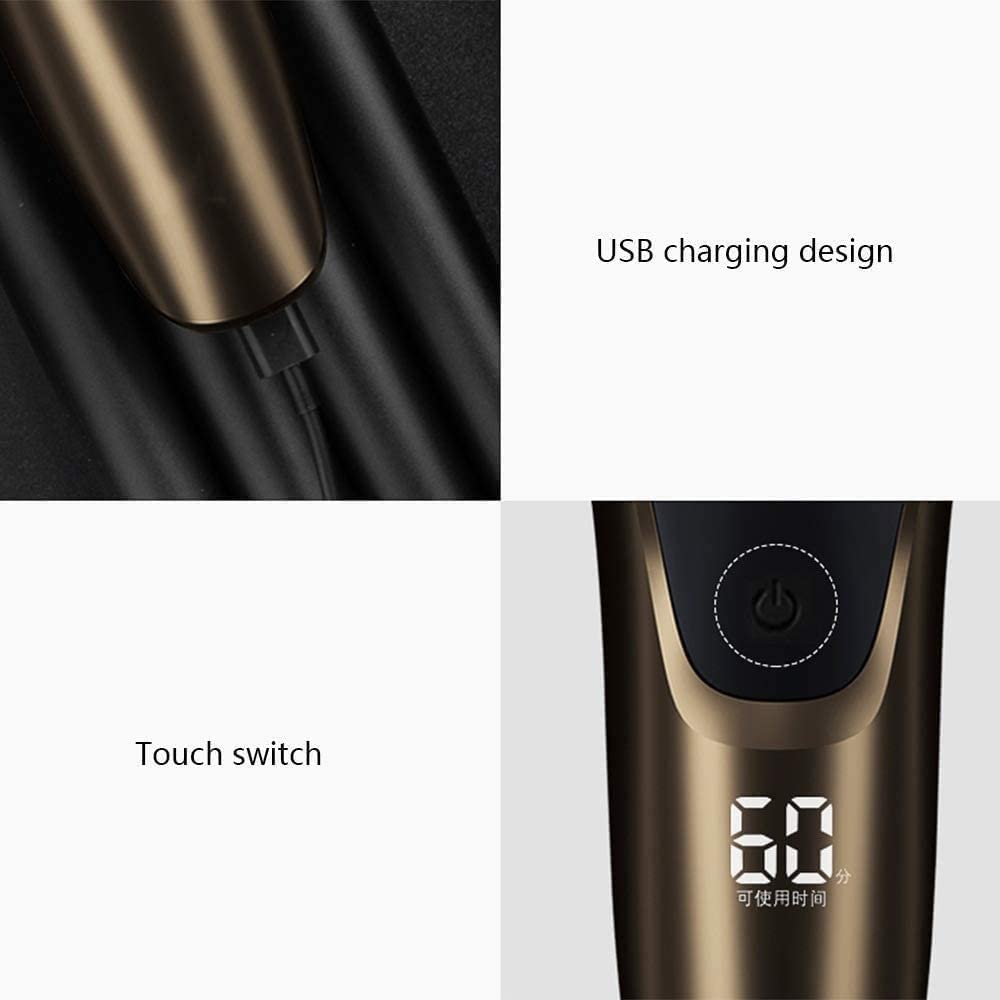Men's Electric Shaver with USB Smart Charging & Waterproof Design - Wet/Dry Use for Travel, Gym & Daily Shaving - Perfect Gift for Father's Day & Birthdays