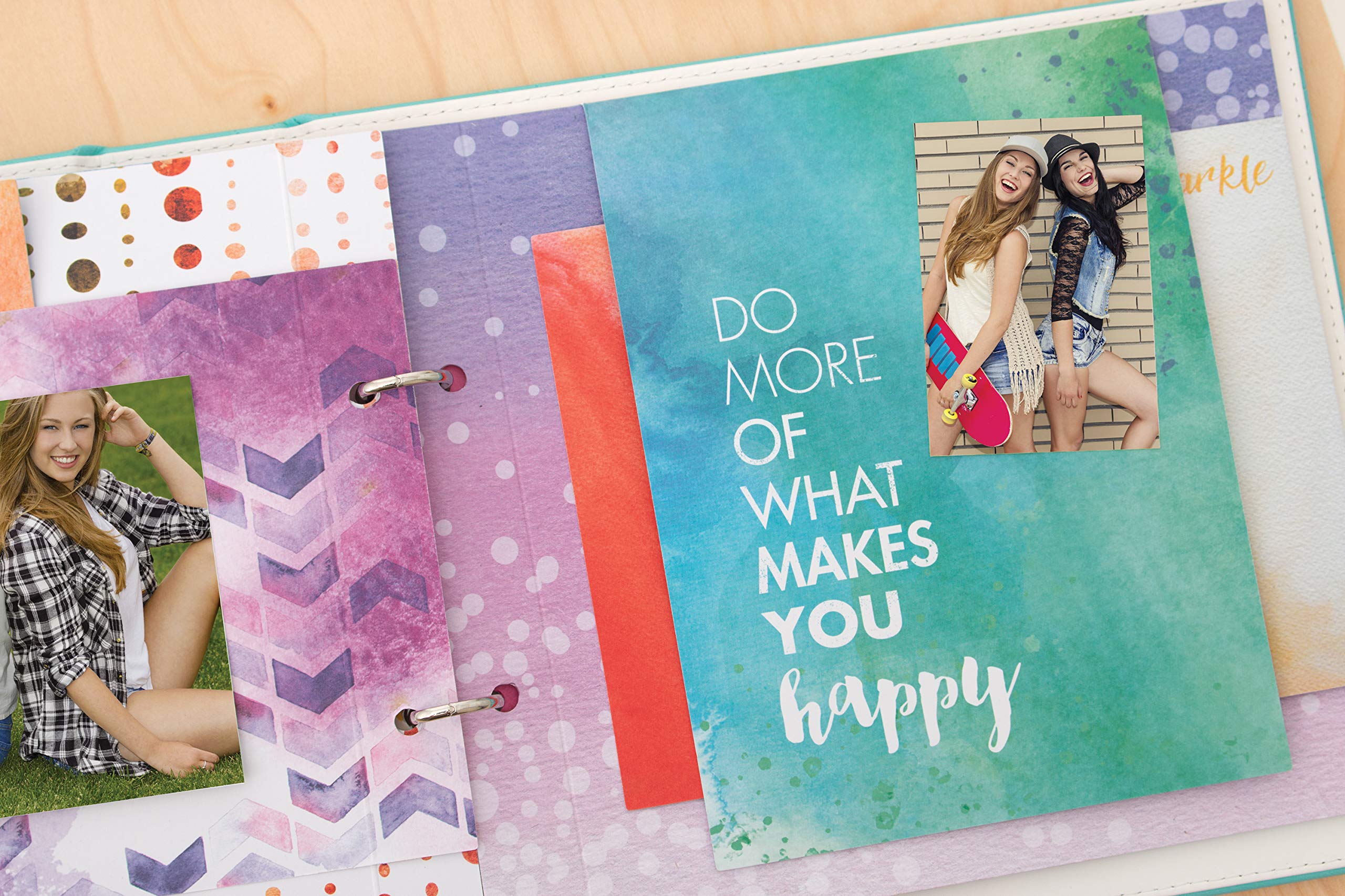 HP Scrapbook Flipbook Memory Album | Teal Blue DIY Photo Book for Travel, Wedding & Baby Memories - Perfect for Scrapbooking, Gift Giving & Creative Projects