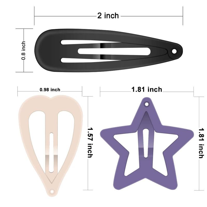 LYITX 36pcs Non-Slip Hair Clips for Toddlers - Colorful Cute Metal Barrettes & Candy Hair Clips for Girls (Perfect for School, Parties & Daily Styling)