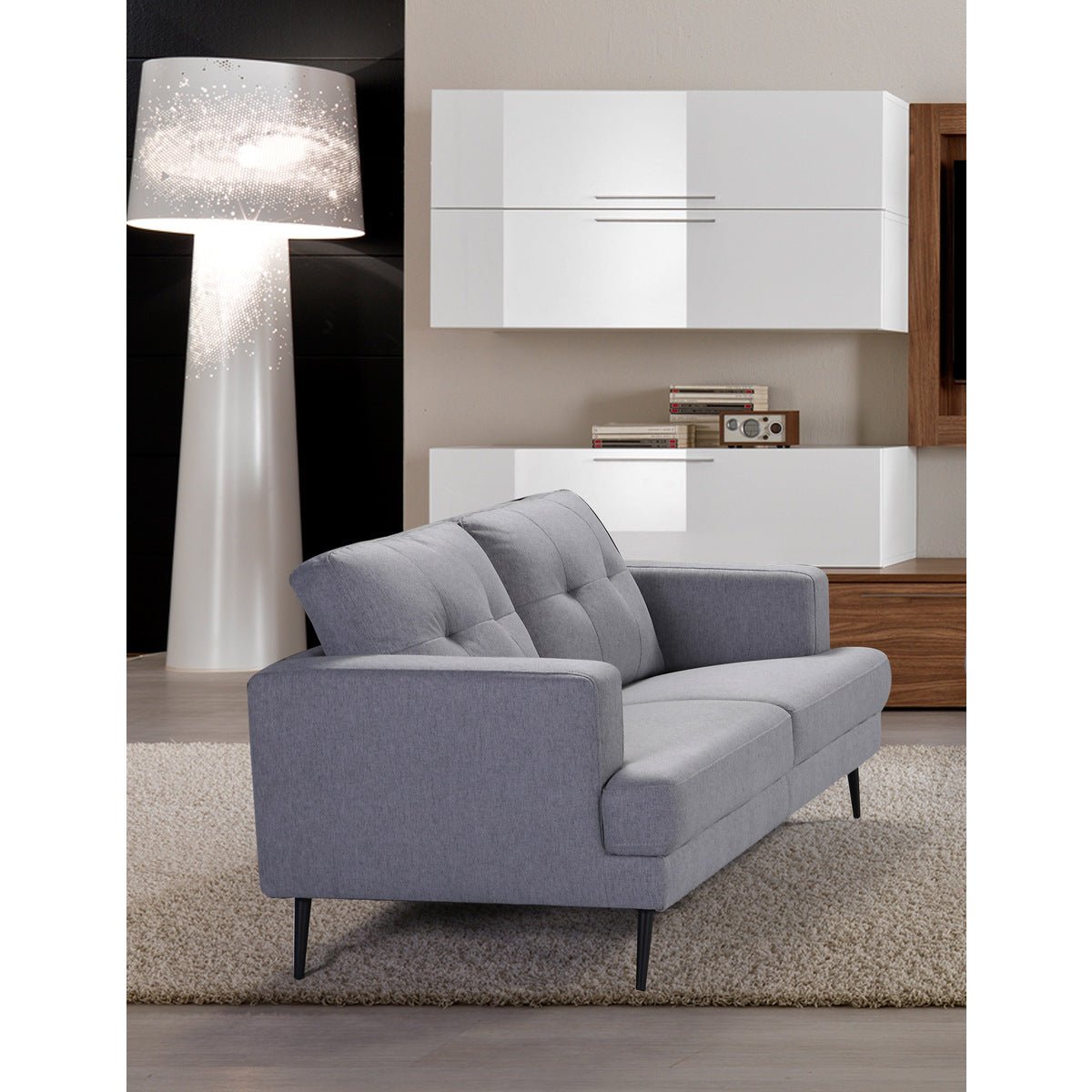 Avery Collection Loveseat - Modern Upholstered Sofa for Small Spaces, Living Room & Apartment Furniture - Perfect for Couples, Compact Homes & Cozy Spaces