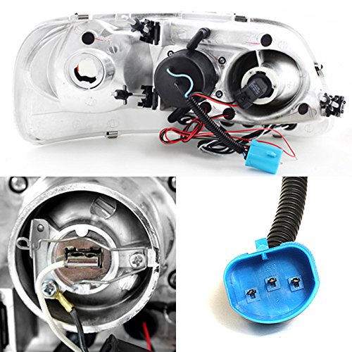AKKON Smoke LED Headlights & Tail Lights Compatible with 1997-2003 Ford F-150, 2004 F150 Heritage, 1997-1999 F-250 Light Duty - Upgrade Your Truck Lighting for Night Driving & Off-Road Adventures