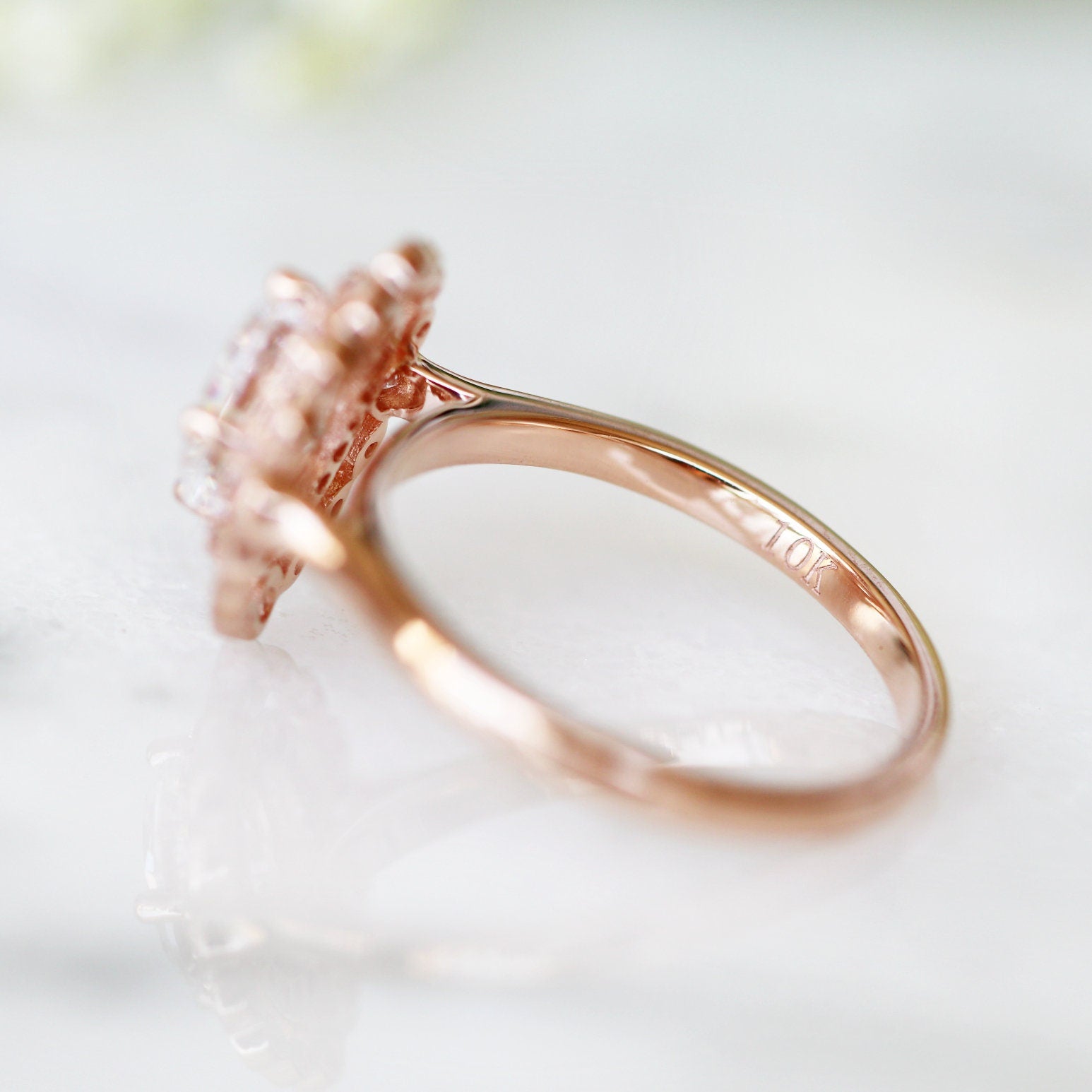 Valentina Lab Grown Diamond Engagement Ring 14K Solid Rose Gold - IGI Certified, 1.5 Carat Round Cut, Wedding Proposal, Anniversary Gift, Bridal Jewelry for Her