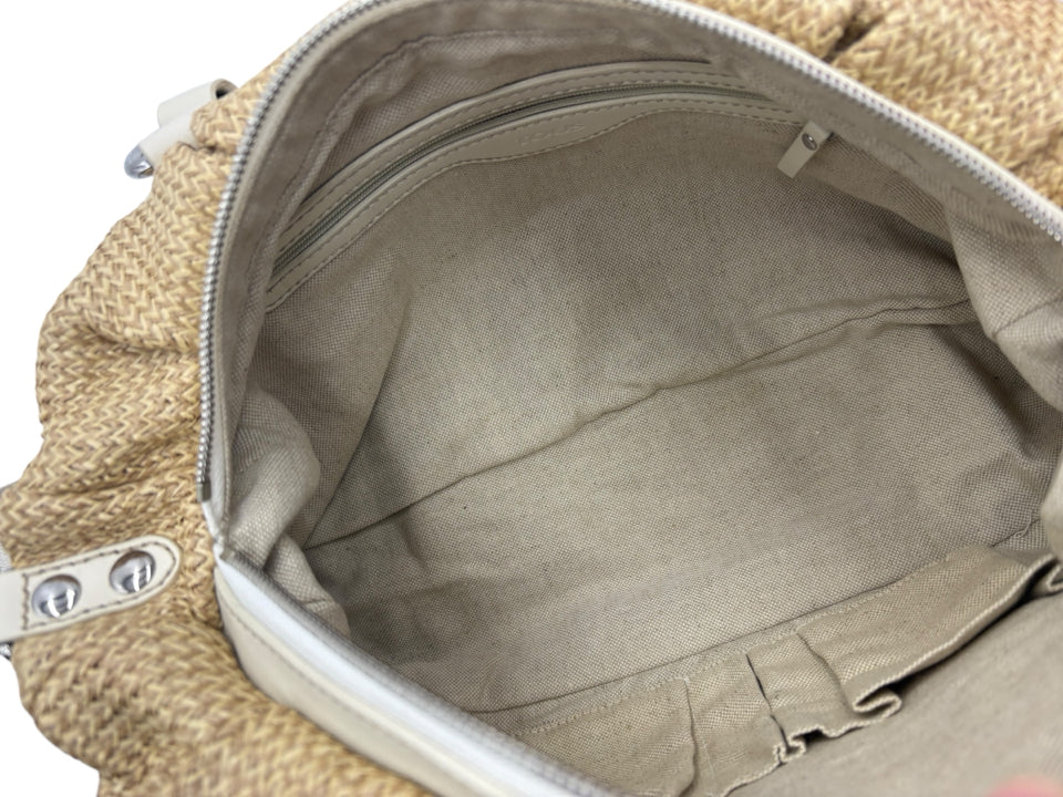 Eco-Friendly Tous Natural Woven Chevron Handbag for Women - Perfect for Beach, Shopping & Everyday Use