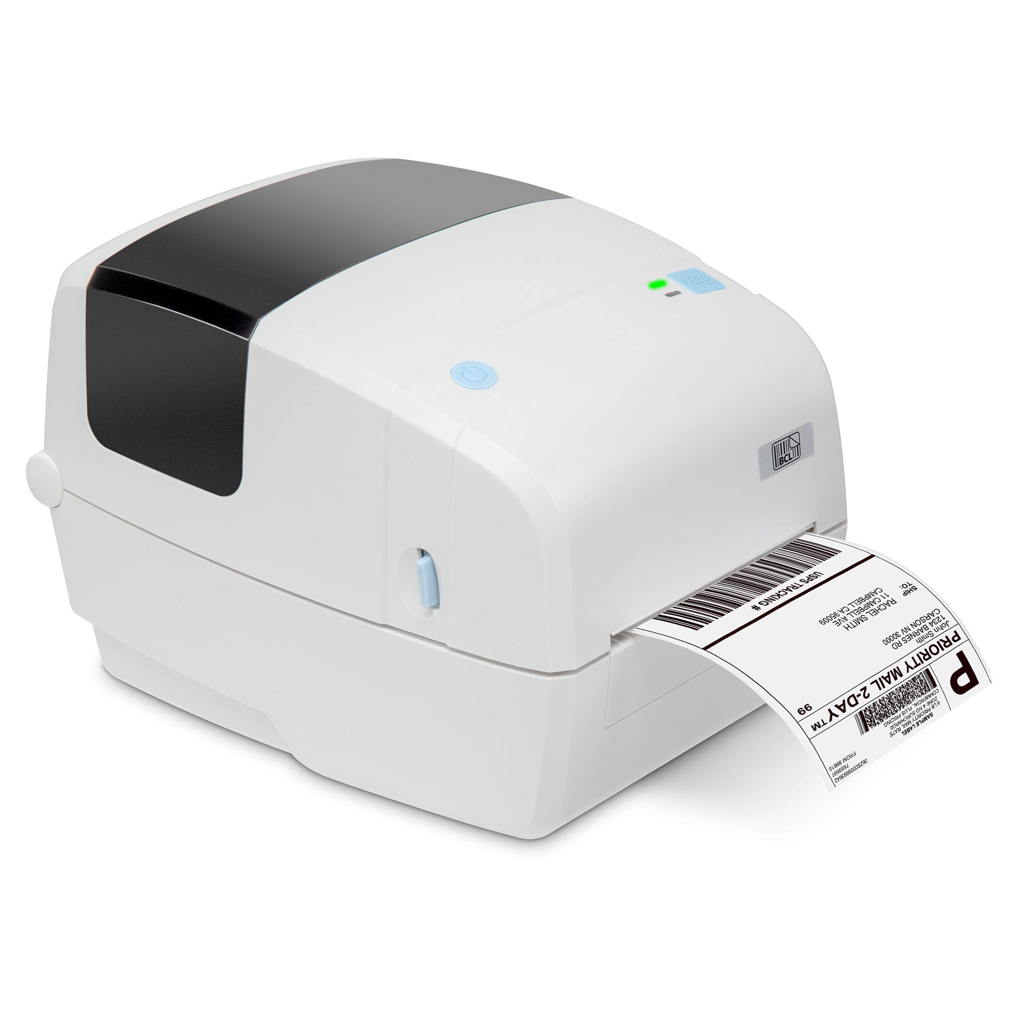 BCL D110 4x6 Thermal Label Printer - Ethernet & USB Connectivity for Shipping, Mailing, Barcode & Address Labels - Inkless Direct Thermal Printing - Includes USB Cable - Windows & Mac Compatible - Perfect for E-commerce, Warehouse & Small Business Labeling Needs