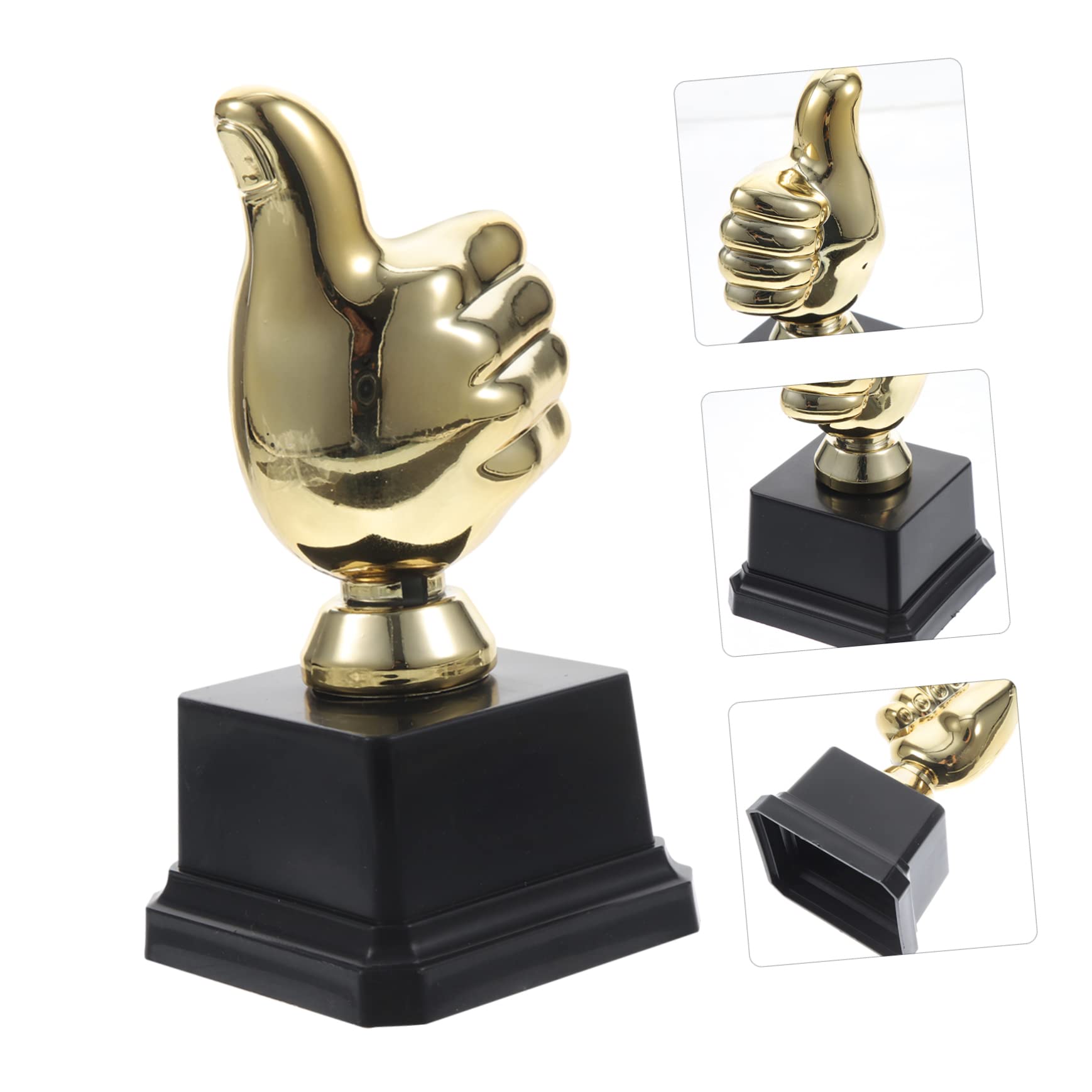 Yardwe 24 Pcs Plastic Gold Soccer Trophy Toys - Mini Tabletop Decorations for Soccer Party, Awards Ceremony, Kids Prizes & Sports Themed Events