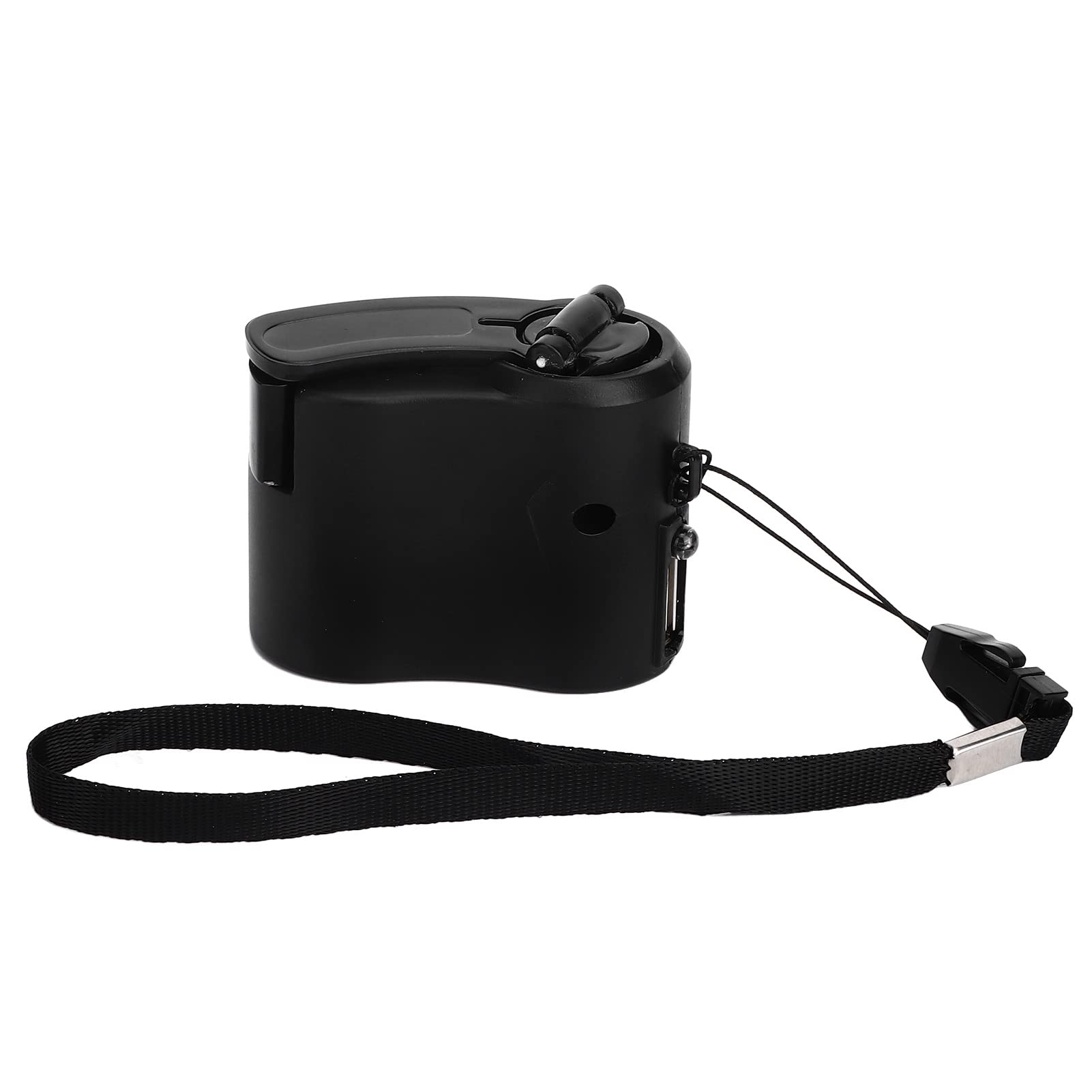 Portable Hand Crank Emergency Radio Flashlight with USB Phone Charger - Solar & Manual Power Generator for Camping, Hiking, Travel & Outdoor Survival (Black)