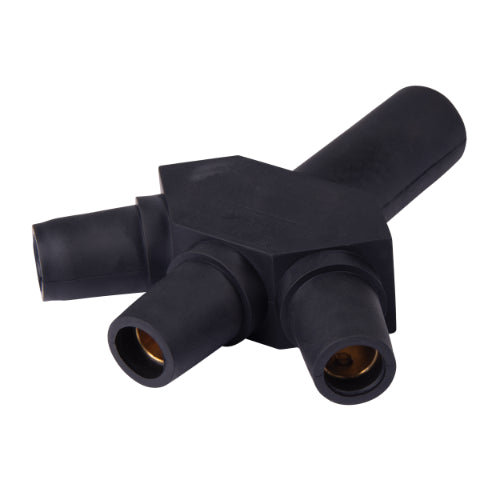 Marinco Reverse Hard 3Fer Series 16 400 Amp Male Female Female Female Electrical Connector - Heavy Duty Marine & RV Power Connection for Boats, Yachts, and Campers