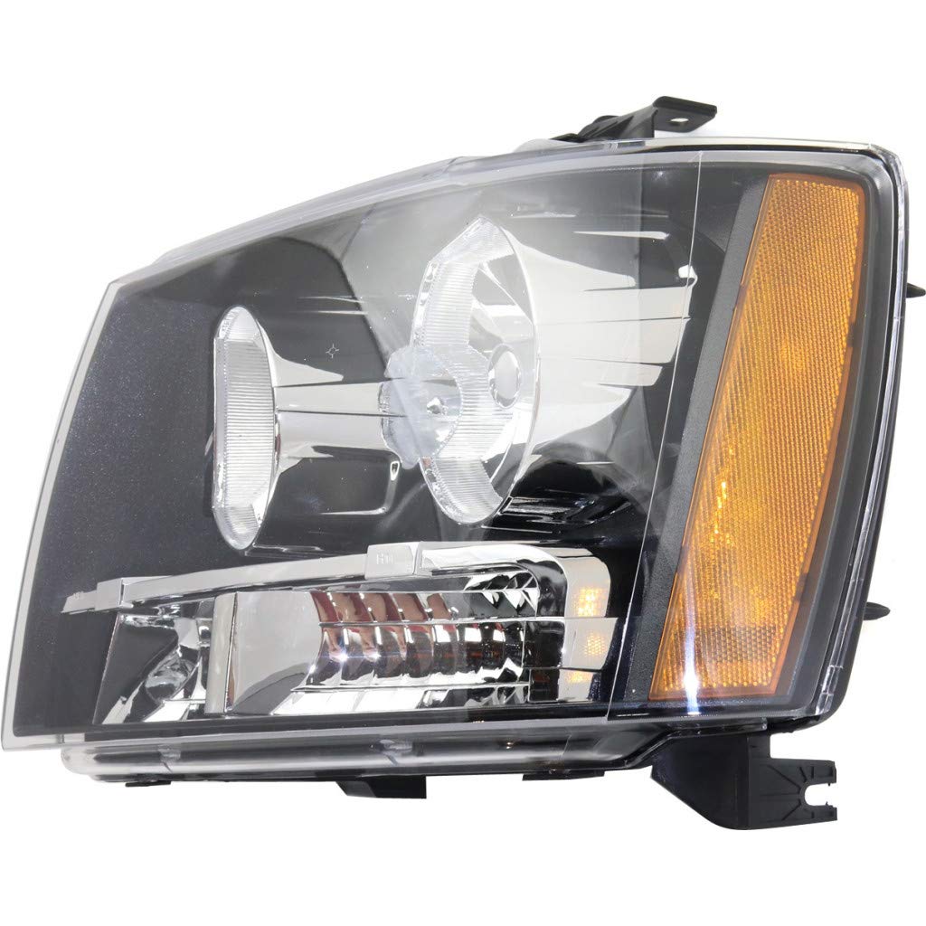 CarLights360: DOT Certified Headlight Assembly for 2008-2013 Chevy Tahoe - Driver Side with Bulbs & Black Housing - Replacement for GM2502263, 20760578, 15895612, 15853252 | Perfect for Night Driving & Off-Road Adventures