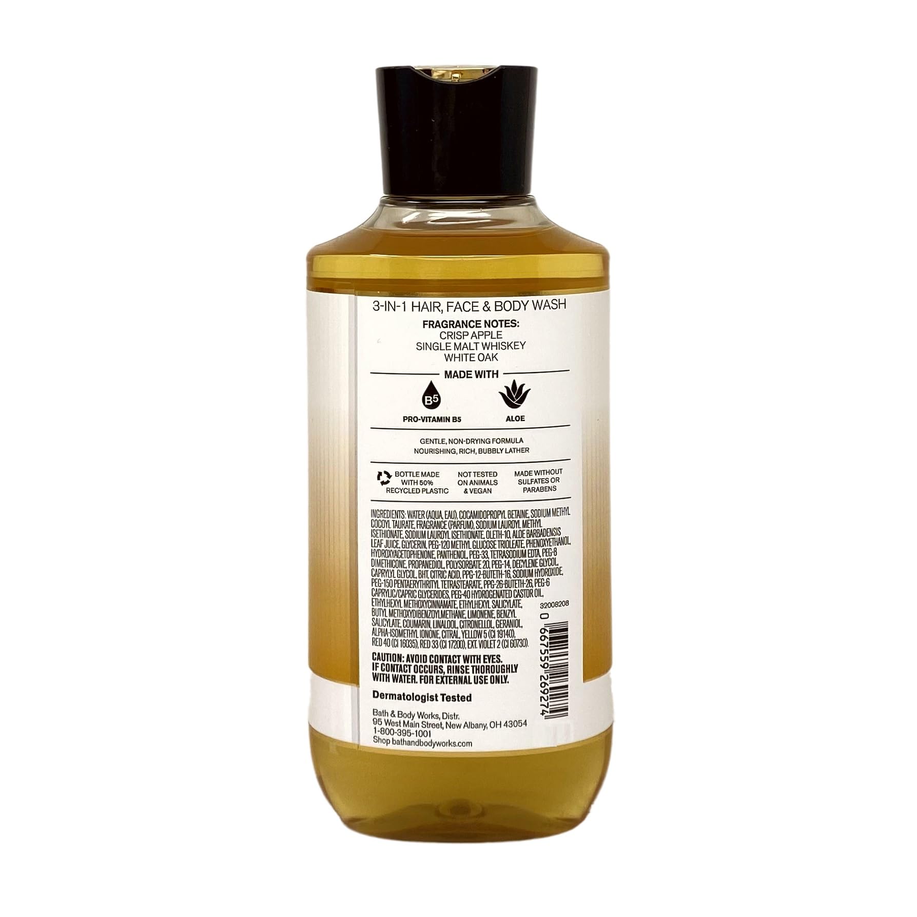 Bath & Body Works Men's Whiskey Reserve Gift Set - Body Cream, 3-in-1 Wash, Body Spray, Hand Cream & Spice Soap - Perfect for Gifts, Travel & Self-Care Routine