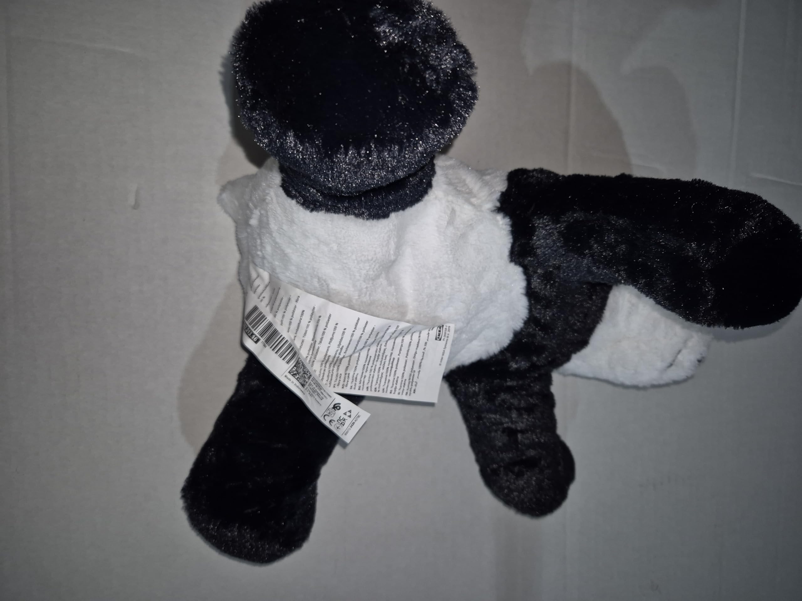 IKEA Kramig Panda Teddy Bear Stuffed Animal - Soft Plush Toy for Kids, Cuddly Panda Bear for Children's Playtime & Nursery Decor - Perfect for Bedtime Snuggles, Gift Giving & Playroom Decorations