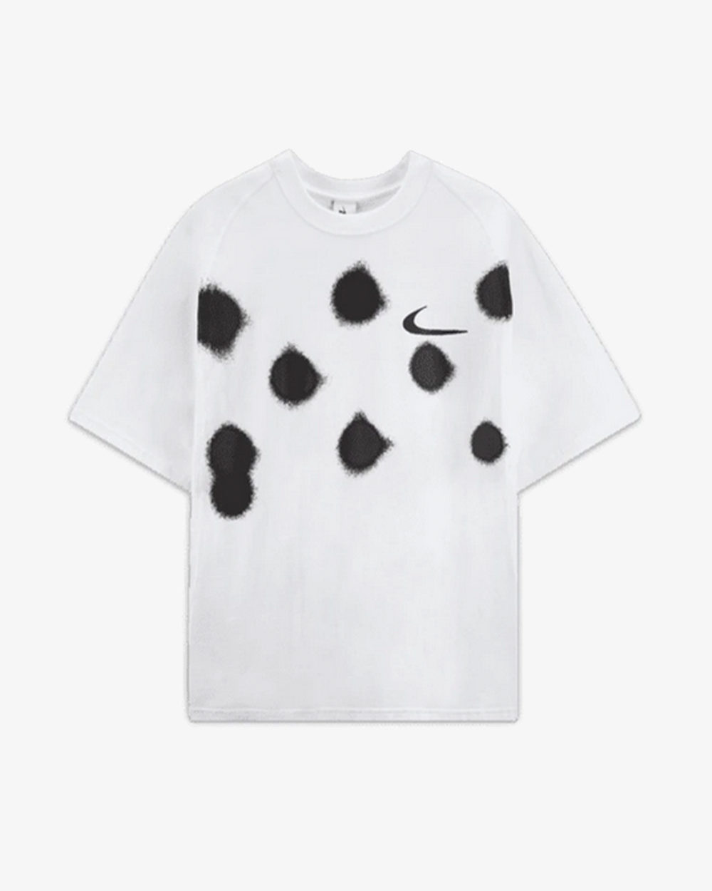 OFFWHITE X NIKE Spray Dot Graphic Tee - White Cotton Streetwear T-Shirt for Men | Casual Wear & Urban Fashion