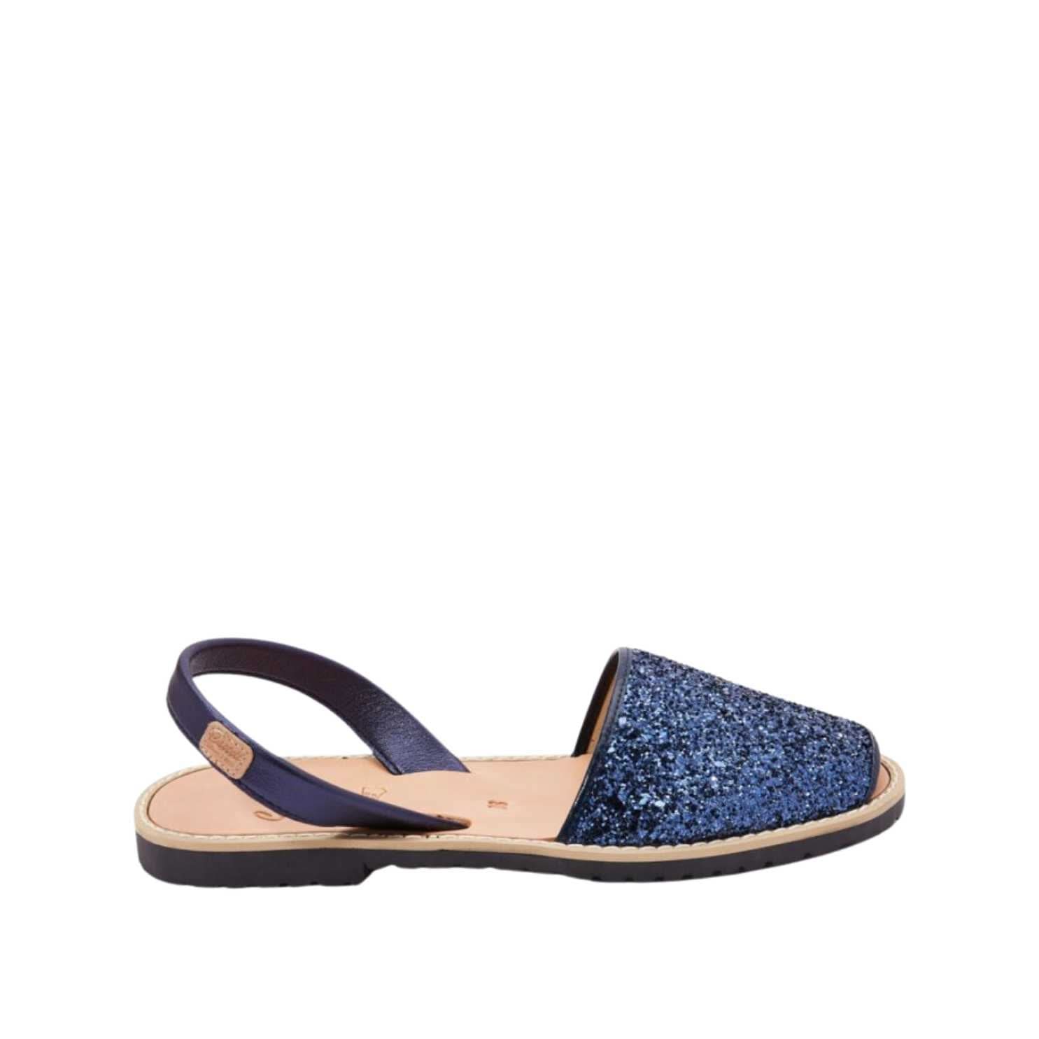 Women's Open-Toe Glitter Leather Sandals - Madona 1056R | Comfortable & Stylish for Summer, Beach, Parties & Casual Outings