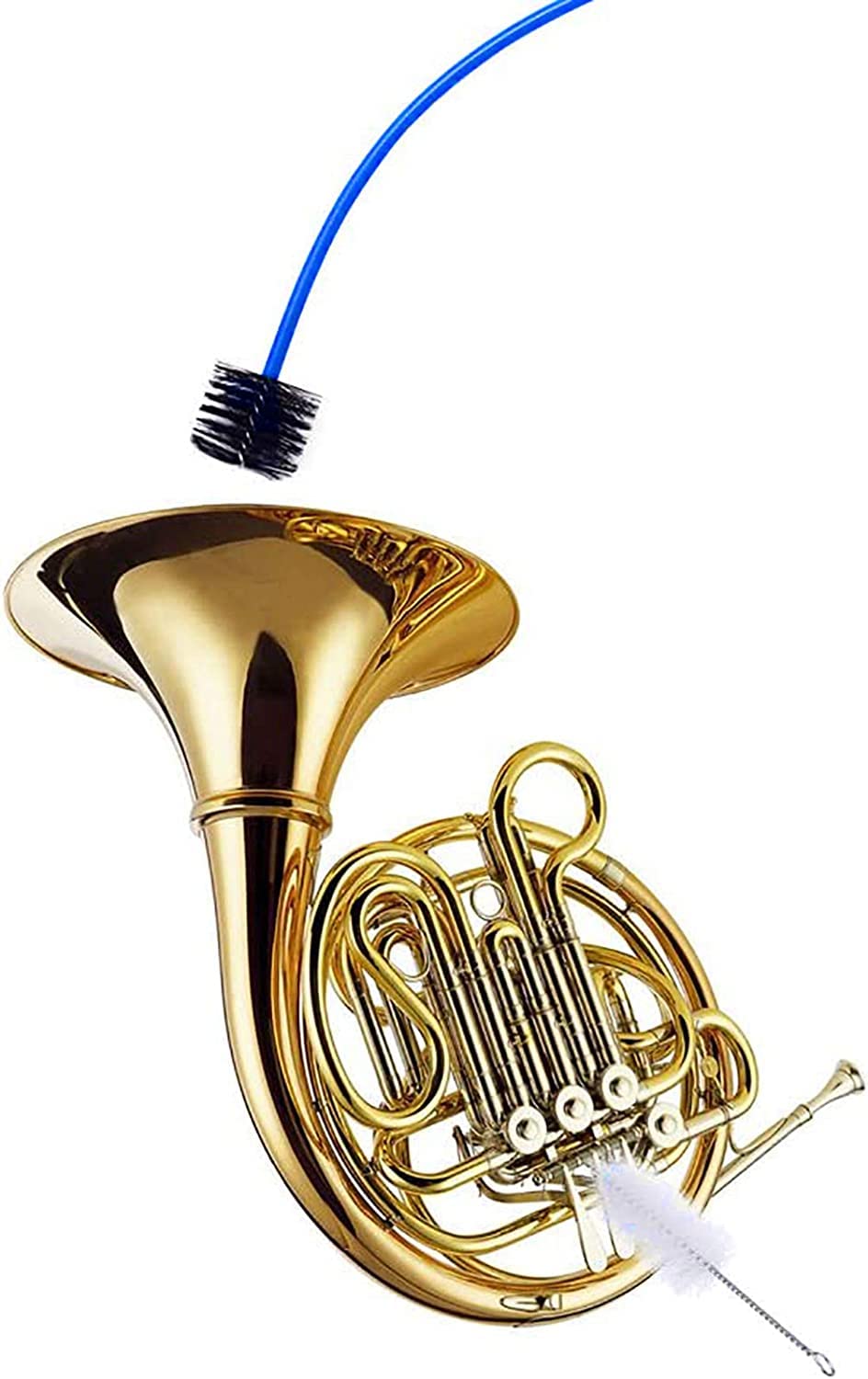 Hysagtek 4-Piece Trumpet Cleaning Kit - Snake Brush, Mouthpiece Brush, Valve Casing Brush & Flexible Brush with Cleaning Rod - Perfect for Trumpet Maintenance & Professional Musicians