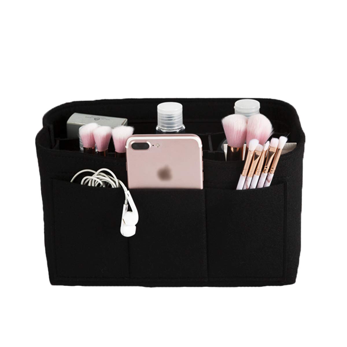 Seven Wolves Purse Organizer Insert - 2 Pack Premium Handbag Organizers for Women, Black | Perfect for Tote Bags, Travel & Everyday Use