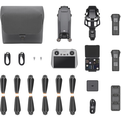 DJI Mavic 3 Pro Drone with Fly More Combo & DJI RC - 4K Camera, 46 Mins Flight Time, Omnidirectional Obstacle Sensing - Perfect for Aerial Photography, Travel Vlogging & Outdoor Adventures