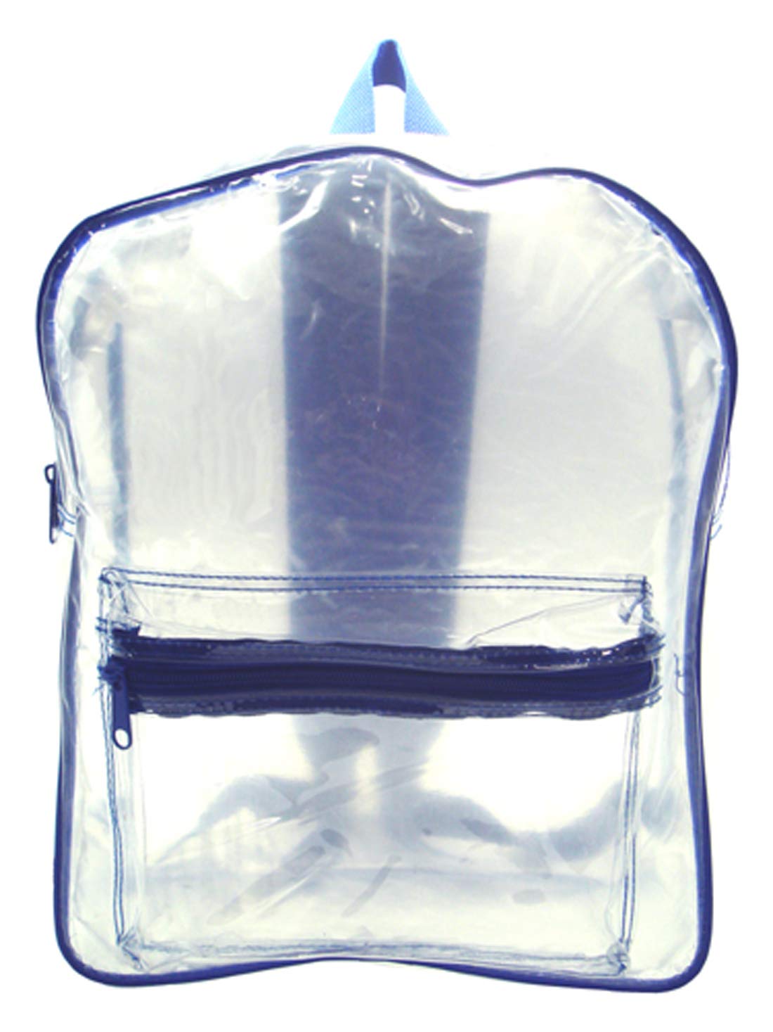 All Clear PVC School Backpack for Gym & Travel - Durable Blue Waterproof Backpack for Students, Sports & Outdoor Activities