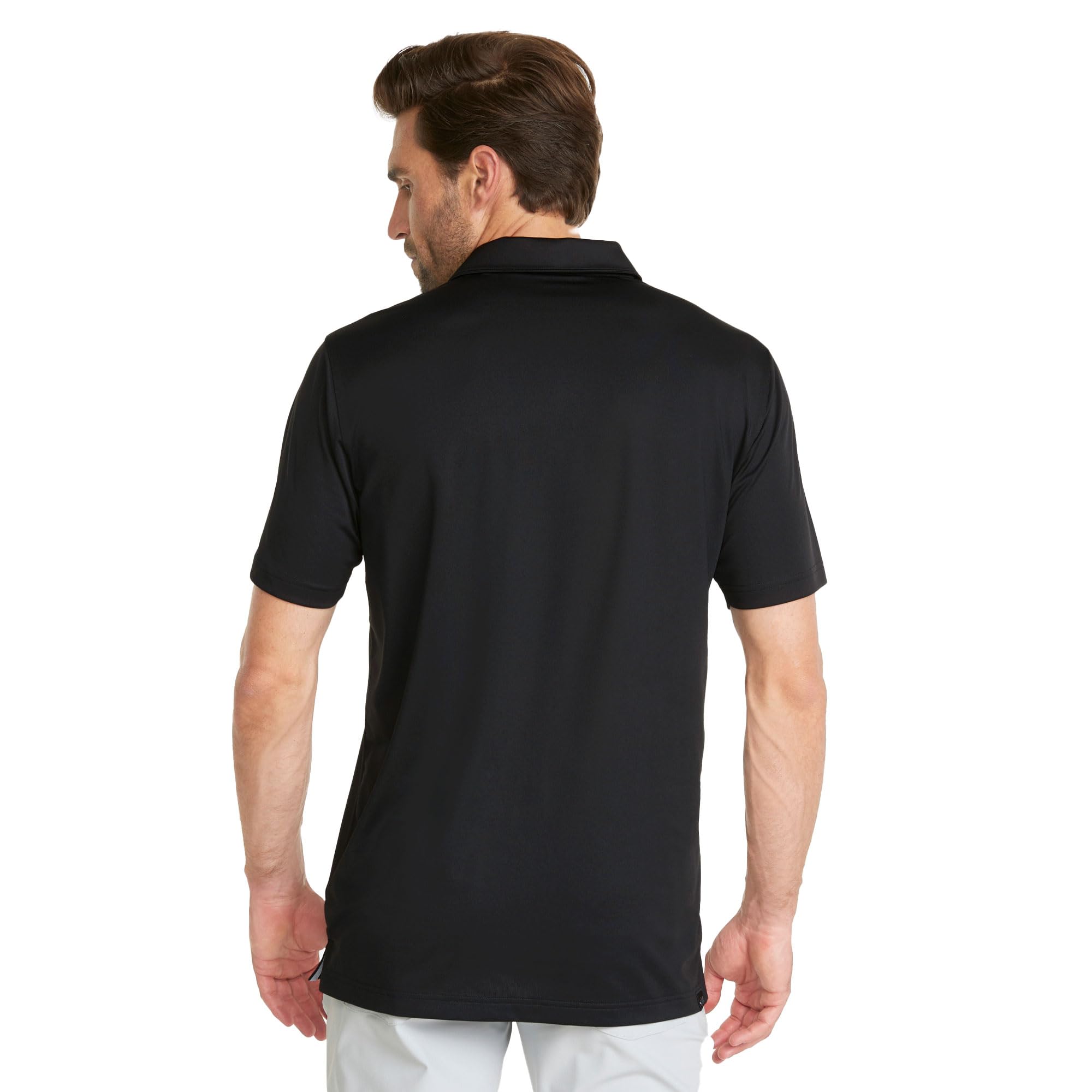 **Puma Men's Gamer Golf Polo Shirt - Moisture-Wicking, Comfort Fit, Black (Size L) - Perfect for Golf Tournaments & Casual Wear**