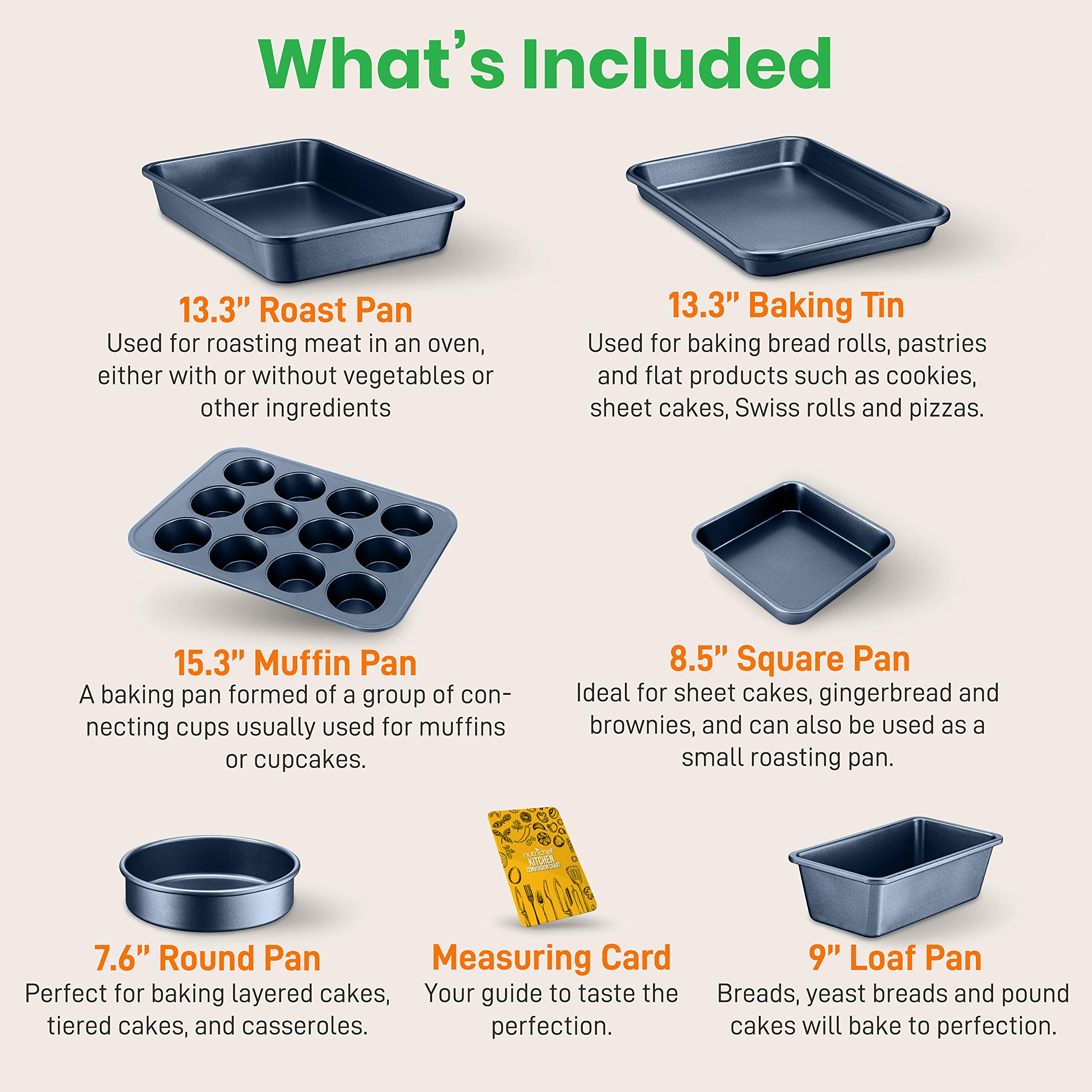 NutriChef 20-Piece Non-Stick Cookware Set - Premium Kitchen Pots & Pans for Cooking, Frying & Baking - Durable Stainless Steel with Ergonomic Handles - Perfect for Home Chefs & Everyday Meal Prep