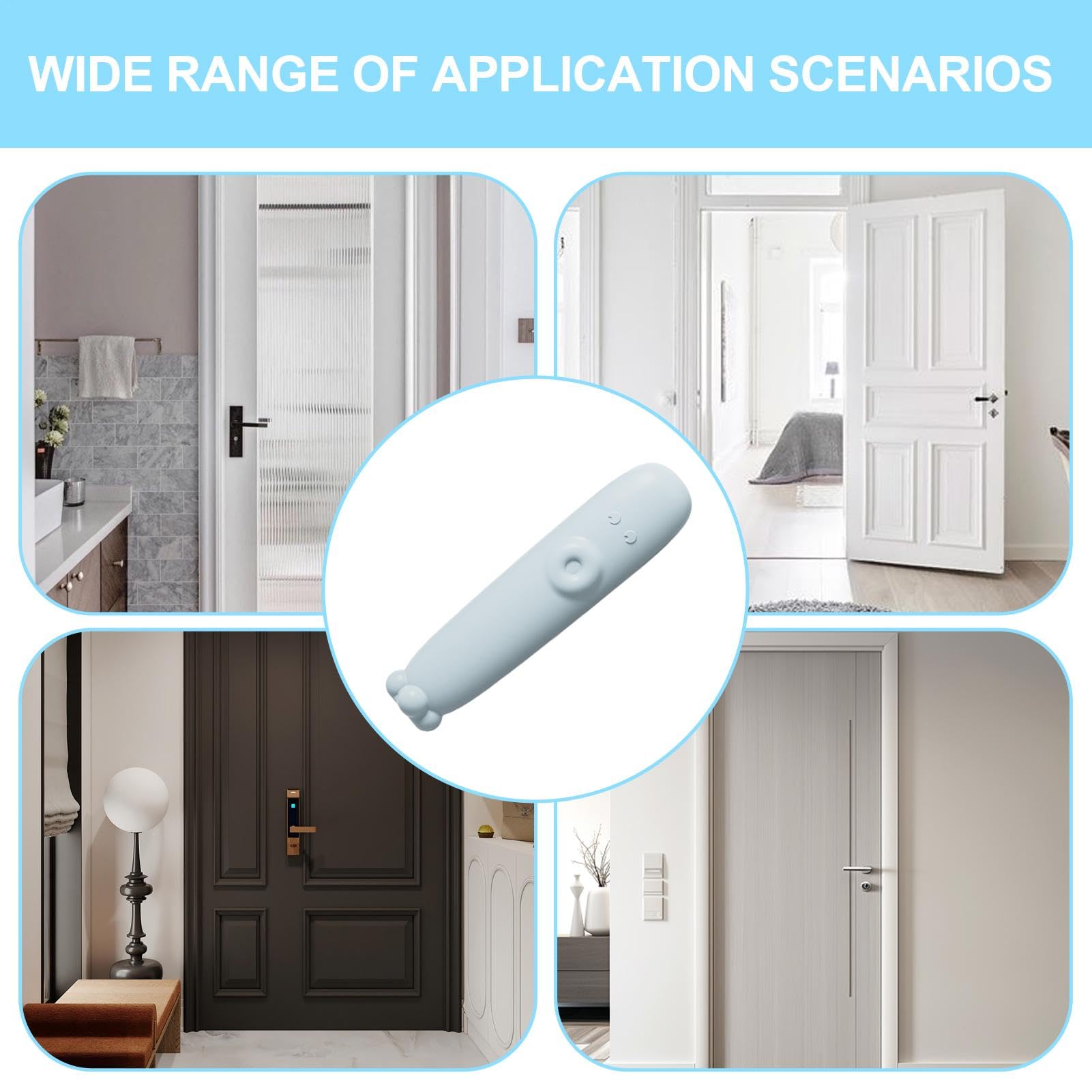 **Ayammahic Silicone Door Handle Protector - Soft All-Round Wrap Knob Cover for Child Safety, Baby Proofing for Living Room, Nursery & Bedroom - Prevent Pinched Fingers & Home Accidents**