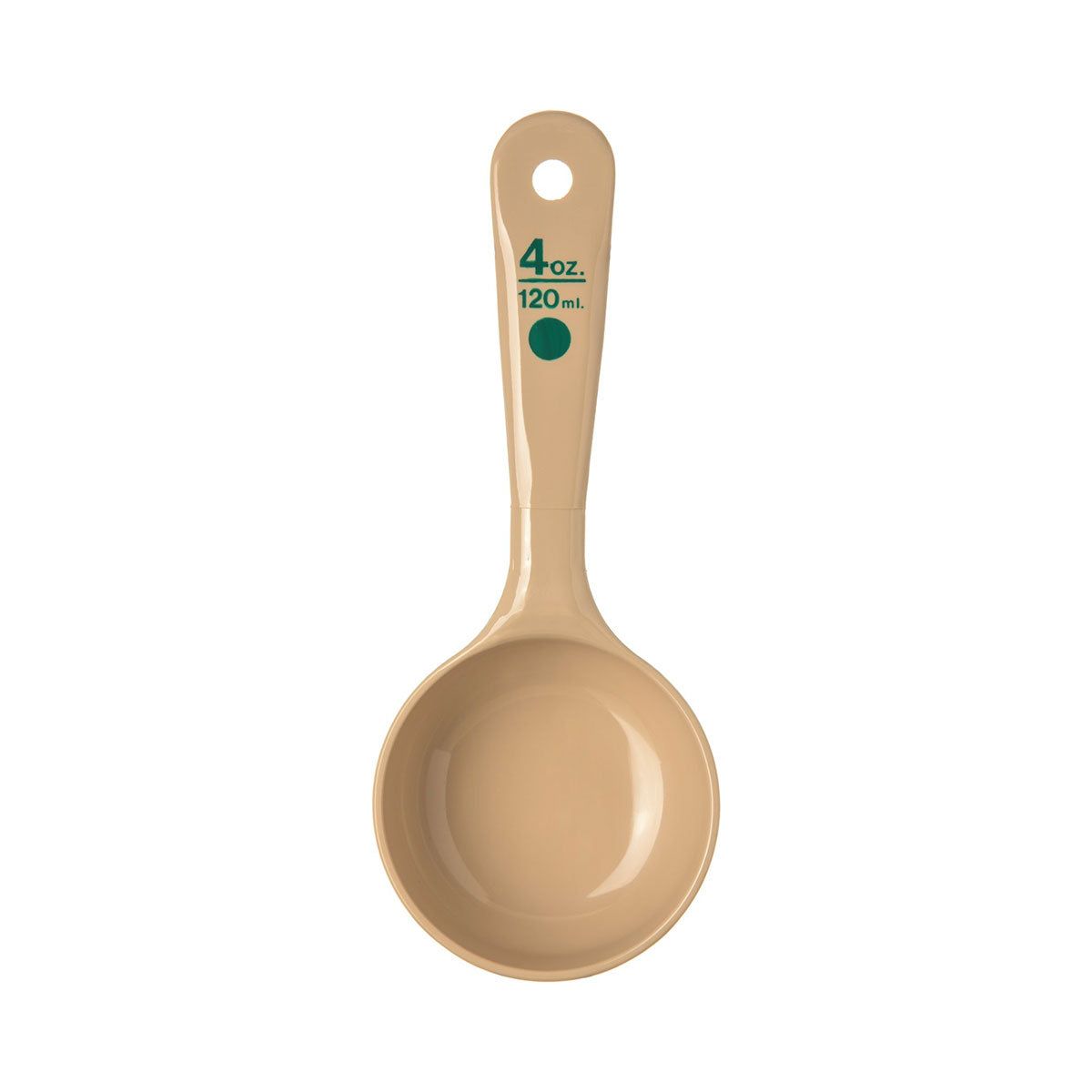 Carlisle 432806 Measure Miser 4 oz Portion Control Server - Beige Food Scoop for Precise Measuring - Perfect for Restaurants, Catering & Home Baking