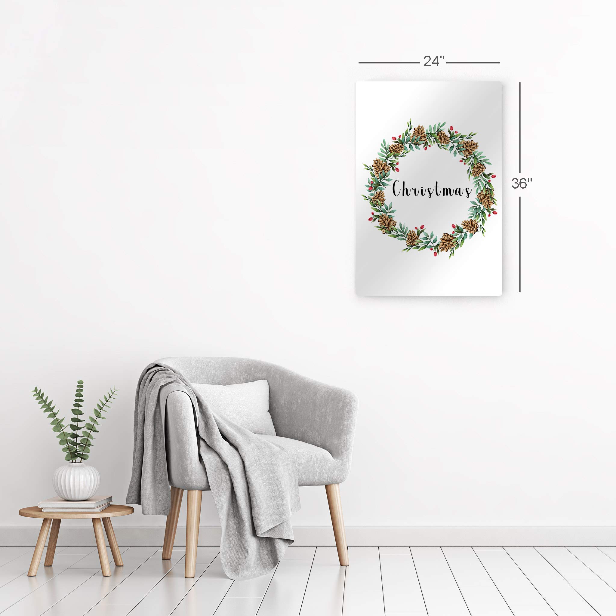 Smile Art Design Christmas Scripture Wall Art - Metal Print Bible Verse Christian Decor, Religious Inspirational Gift for Home - Ready to Hang 17x11, Made in USA | Perfect for Holiday Decor, Church Gifts & Faith-Based Home Décor