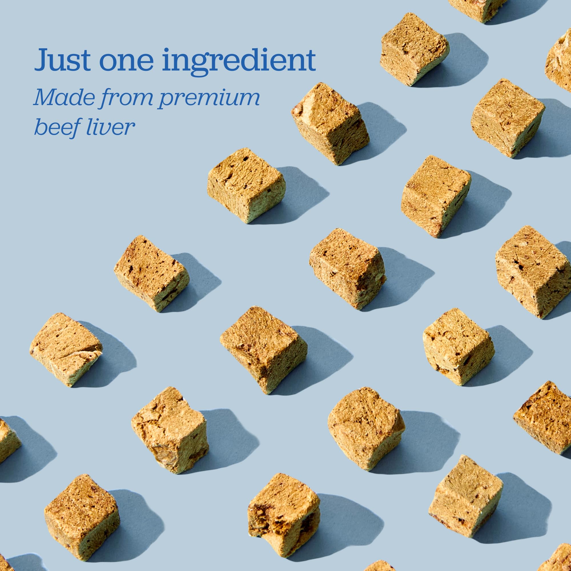Premium Freeze Dried Beef Liver Dog Treats - Single Ingredient, All Natural, Low Calorie, Rich in Vitamins & Minerals - Healthy Training Snacks for Small & Large Dogs - Perfect for Travel, Hiking & Reward-Based Training (1 Oz)