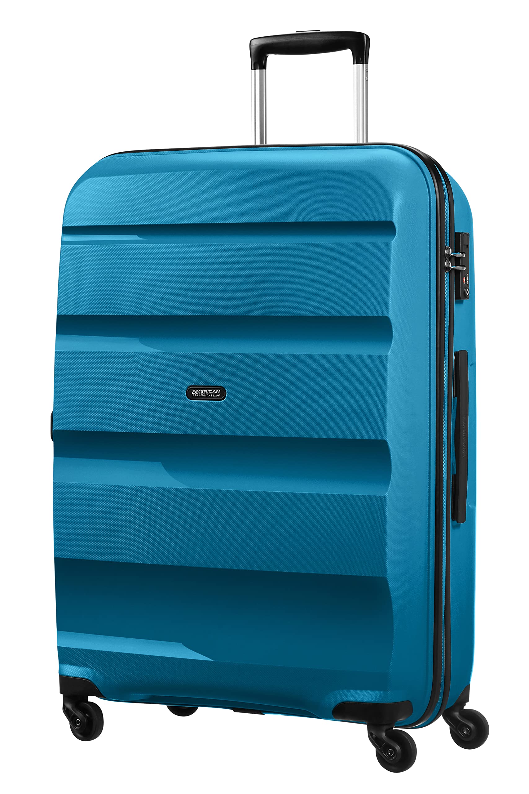 American Tourister Seaport Blue Carry-On Luggage 75 cm (91 L) - Lightweight Spinner Suitcase for Air Travel, Weekend Trips & Business Travel