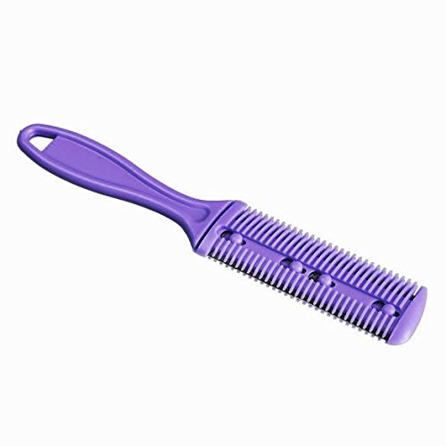 Professional Hair Trimmer Comb - Dual-Sided Cutting Blade for Precise Haircuts & Styling | Purple Razor for Hair Removal & Grooming | Perfect for Barbers, Stylists & Home Use