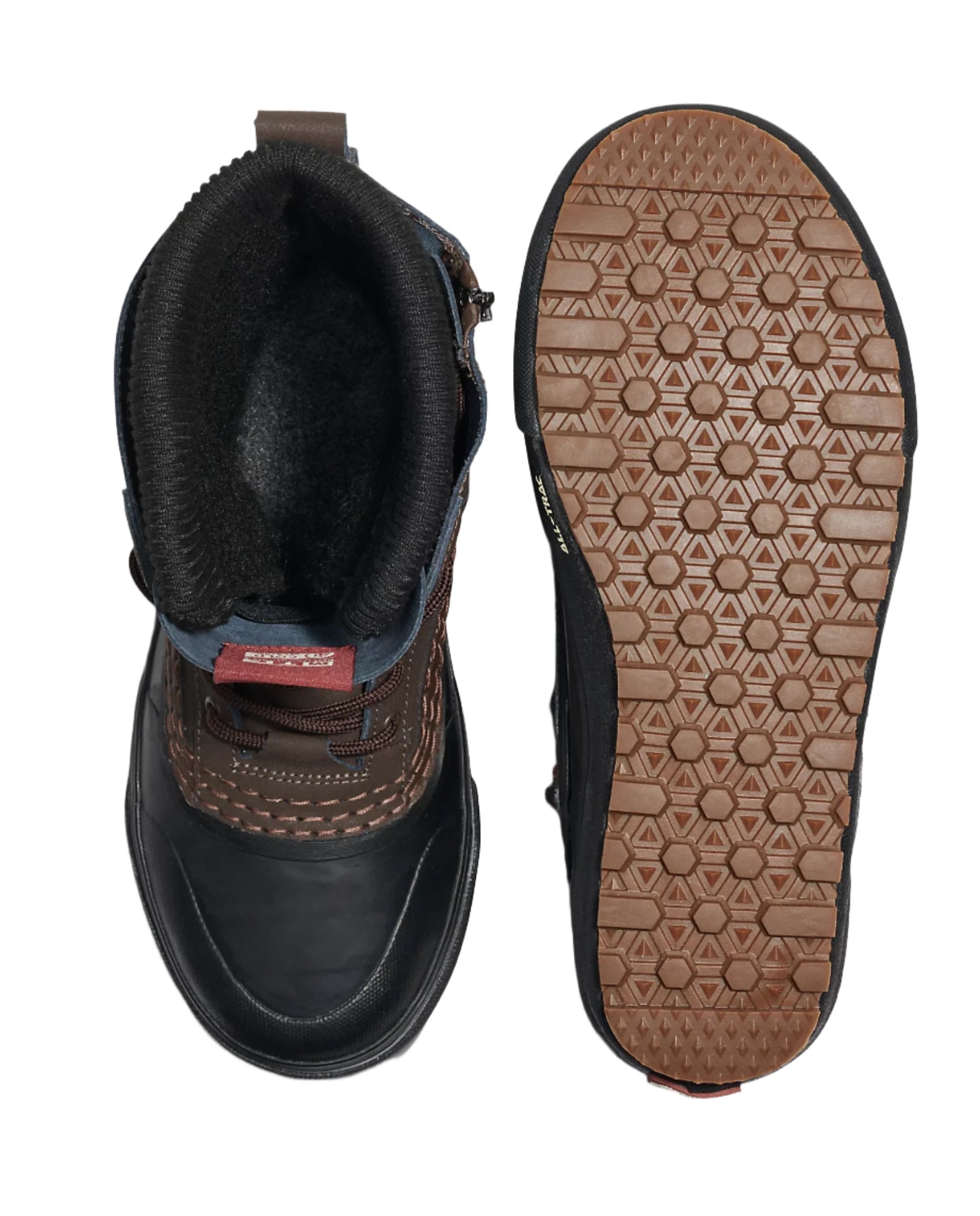 VANS Standard Zip Snow MTE Boot - Waterproof Winter Hiking Boots for Men & Women, Brown/Black - Perfect for Snowy Trails, Outdoor Adventures & Cold Weather Activities