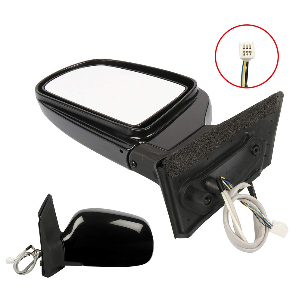 Power Adjustable Heated Manual Folding Left Side Exterior Mirror for 1998-2003 Toyota Sienna - Perfect for Winter Driving and Enhanced Safety