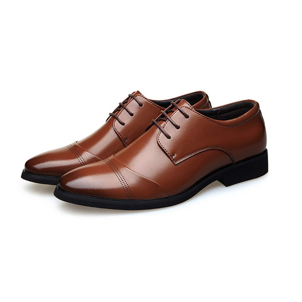 Men's Casual Leather Oxford Shoes - Business Work Driving Loafers & Walking Shoes - Fashionable Boat Moccasins for Office, Commuting & Travel