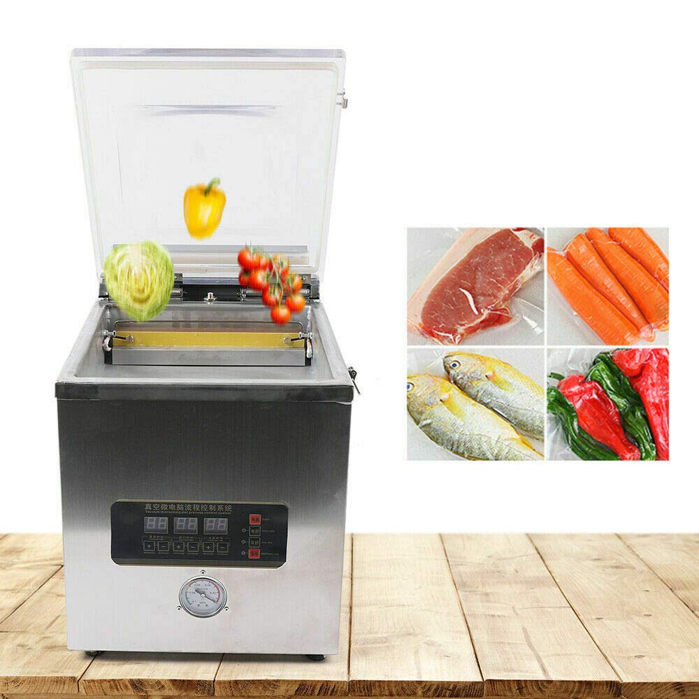 Commercial 2L Digital Desktop Chamber Vacuum Sealer Machine - ZK-260 for Food Fresh Packing & Preservation | Perfect for Restaurants, Butcher Shops, Meal Prep & Home Kitchen Storage