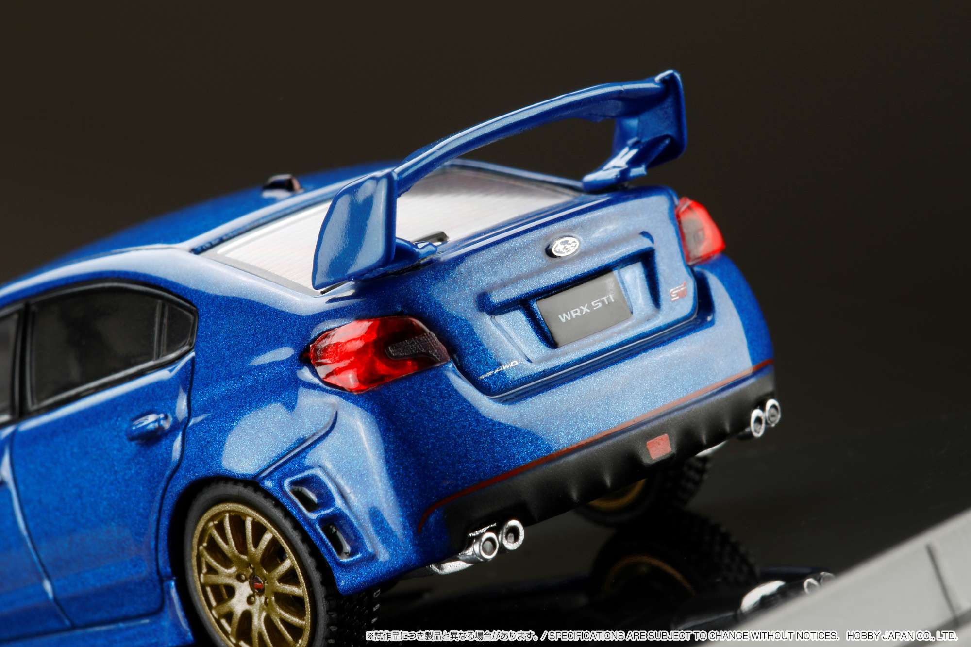 1:64 Subaru WRX STI EJ20 Final Edition Diecast Model Car - WR Blue Pearl with Engine Display - Collectible Japanese Hobby Car for Display & Racing Enthusiasts