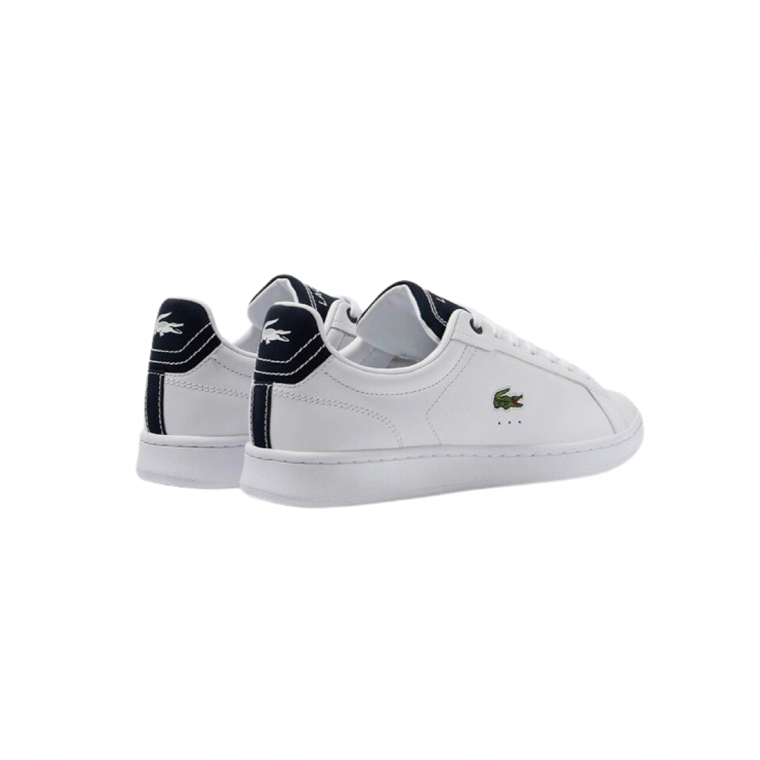 Lacoste Carnaby Pro 223 Men's Tennis Shoes - White & Navy Blue Sneakers for Casual Wear & Sports | Perfect for Court, Gym & Everyday Fashion