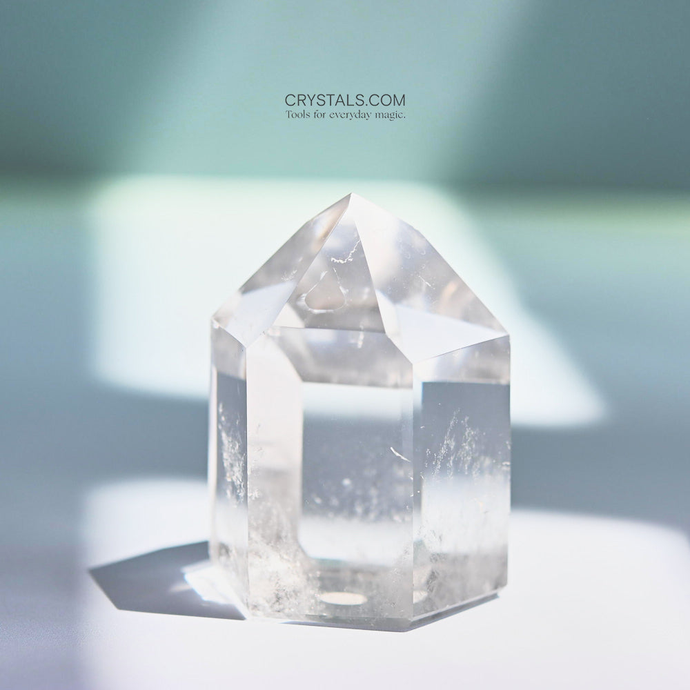 Natural Clear Quartz Crystal Point - Healing Stone for Meditation, Energy Cleansing & Chakra Balancing | Perfect for Home Decor, Yoga & Spiritual Practices