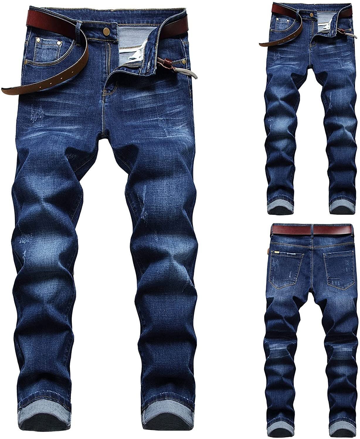 Stylish Men's Hip Hop Jeans - Straight Fit Denim Pants for Casual Wear | Perfect for Street Style, Daily Outfits & Urban Fashion