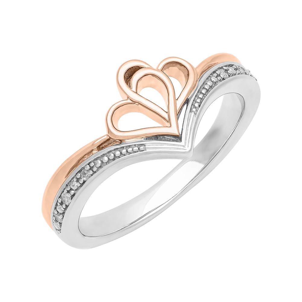 925 Sterling Silver Rings for Women - Diamond Accent Heart Engagement, Anniversary & Promise Rings | Elegant Wedding Jewelry for Her | Perfect for Proposals, Anniversaries & Romantic Gifts