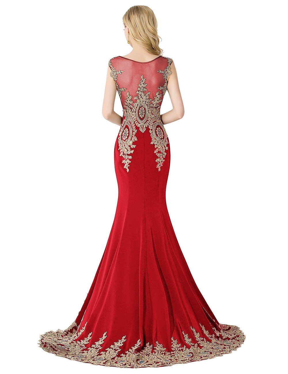 MisShow Women's Mermaid Prom Dresses 2023 - Elegant Applique Evening Gowns for Formal Parties, Homecoming, Wedding & Special Occasions
