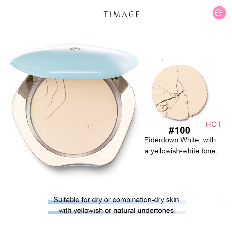 TIMAGE Soft Focus Airy Veil Powder Compact - Lightweight Loose Setting Powder for Flawless Matte Finish | Perfect for Daily Makeup & Photo Shoots